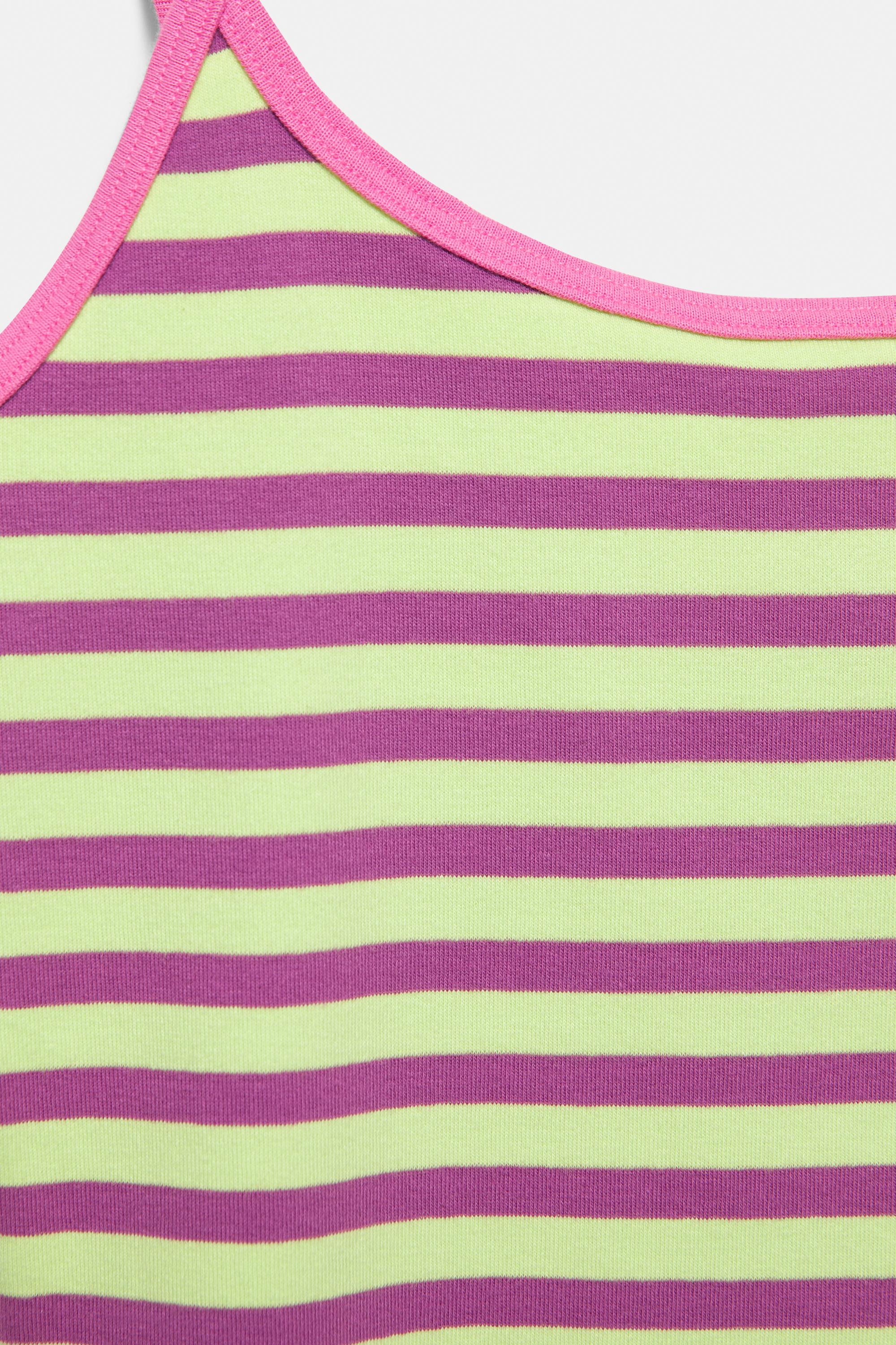 Thin strap top — Striped