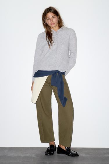 Hooded button jumper — Grey 4