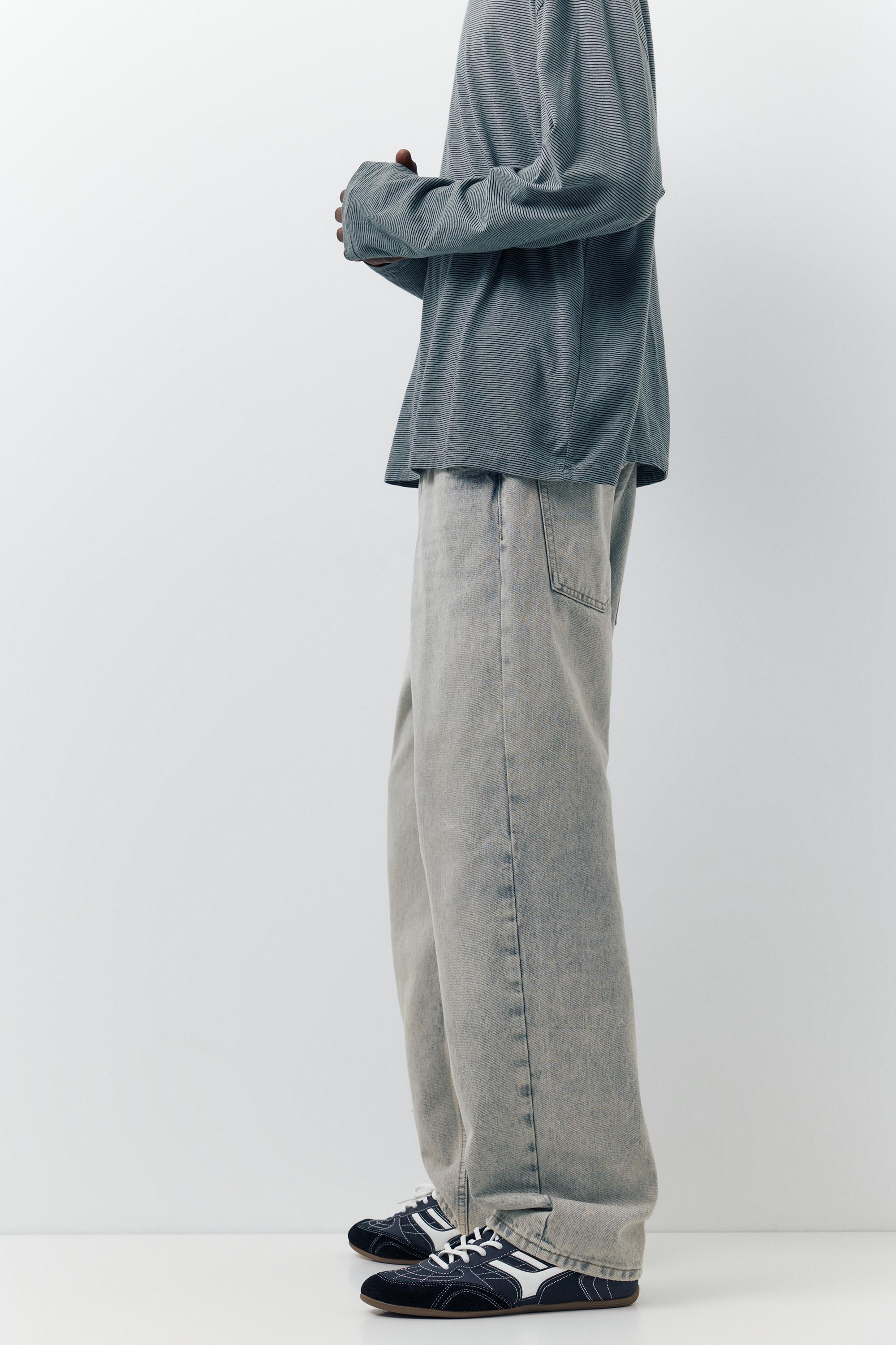 Baggy jeans — Pale grey