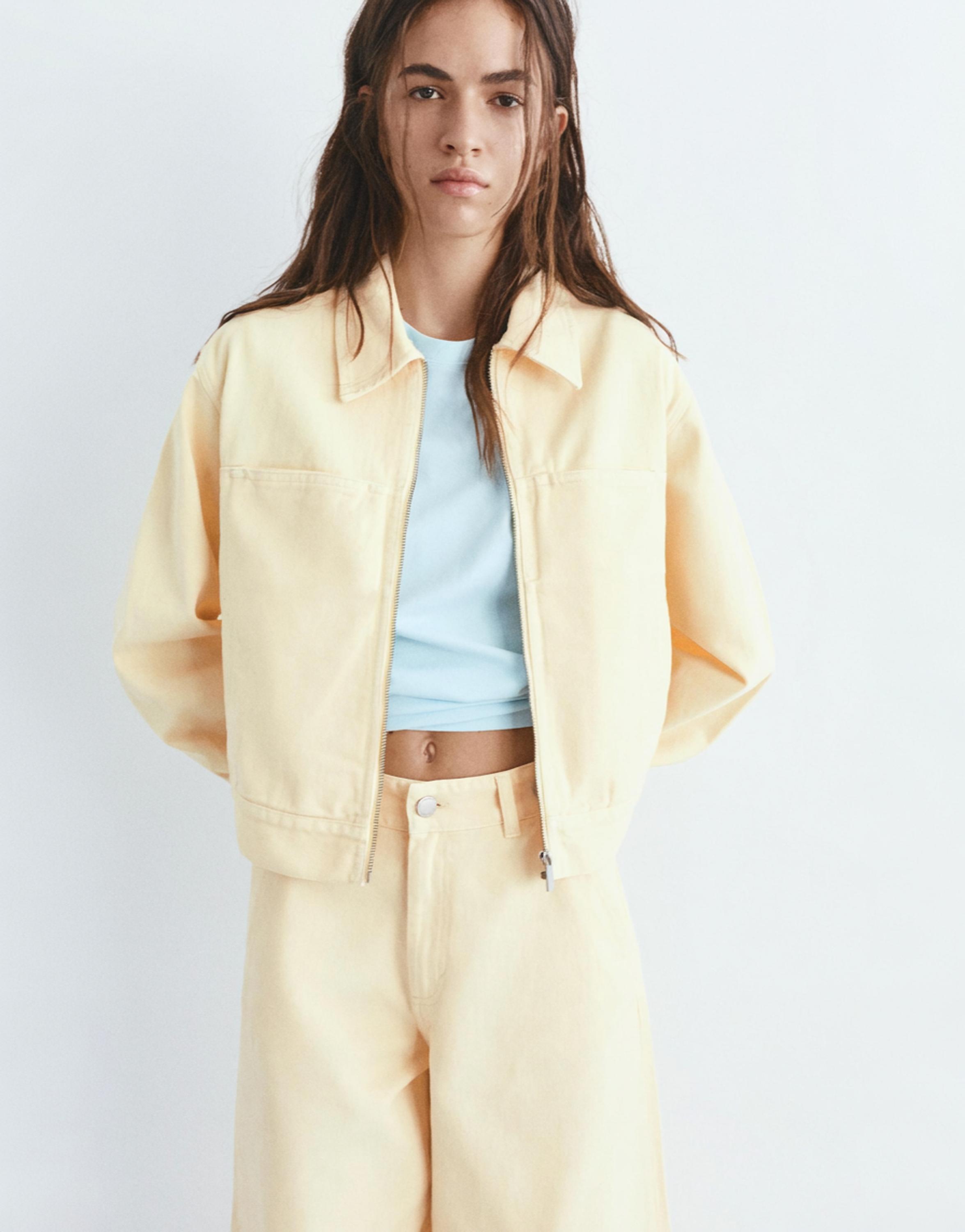 Yellow utility jacket — Yellow