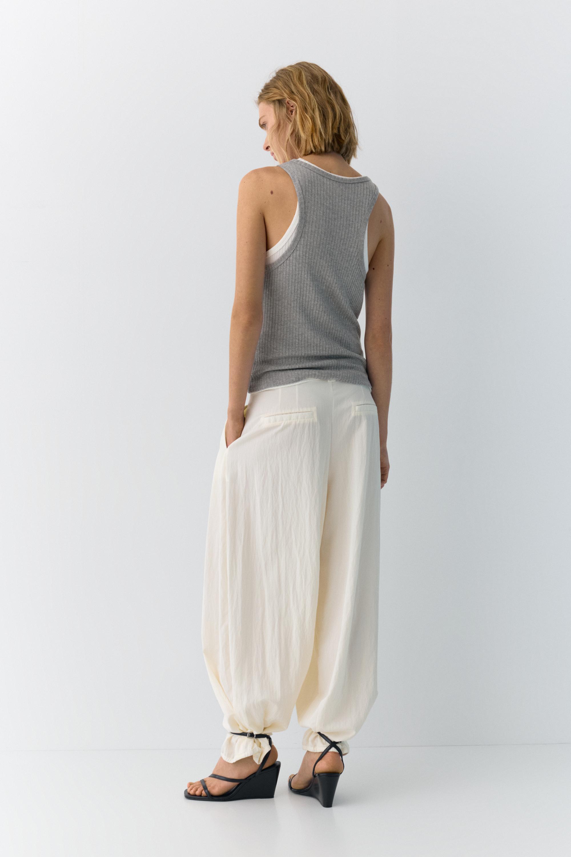 Pensi detaylı şalvar pantolon - Görsel 17