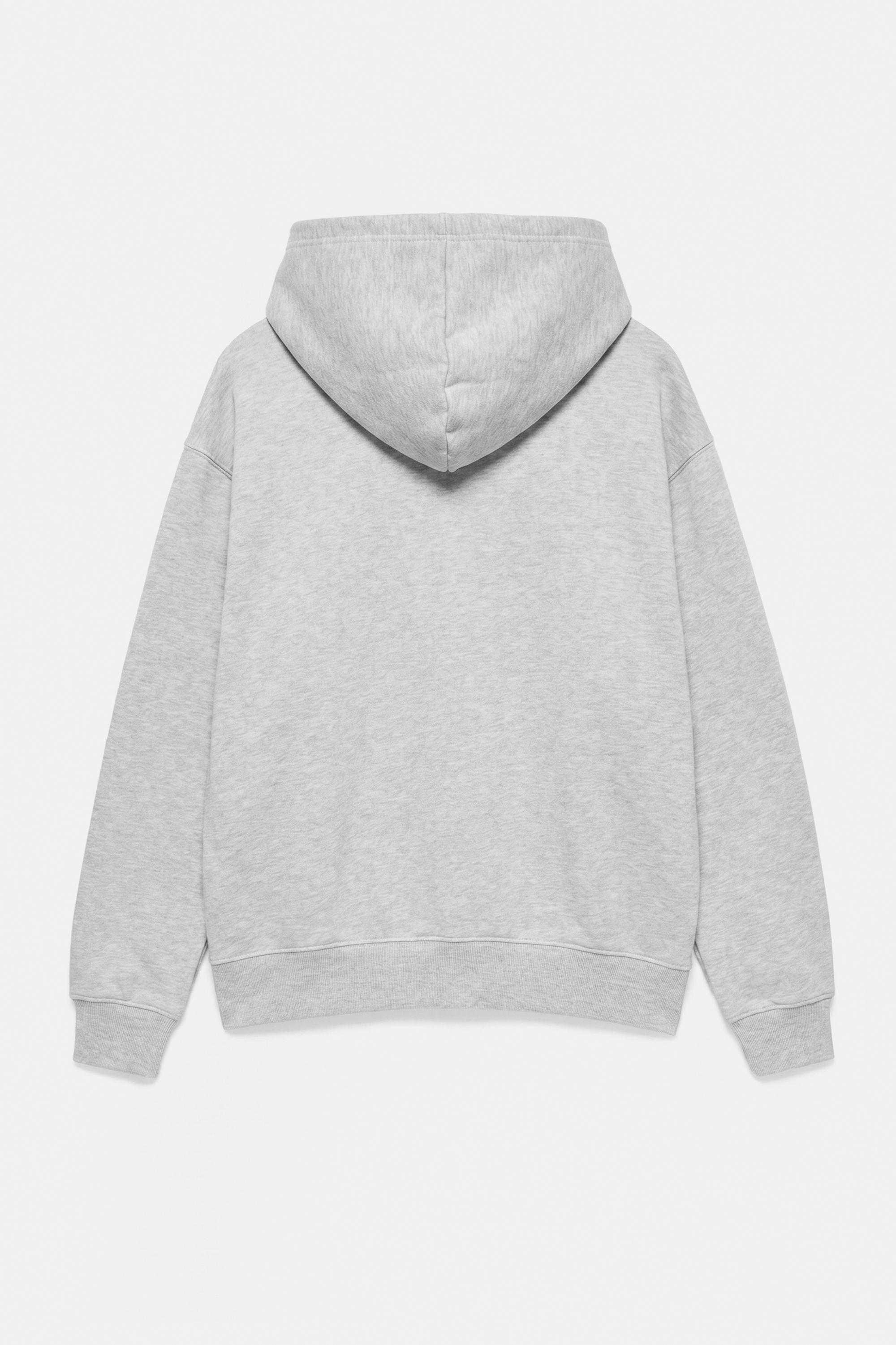 Basic hoodie — Grey marl