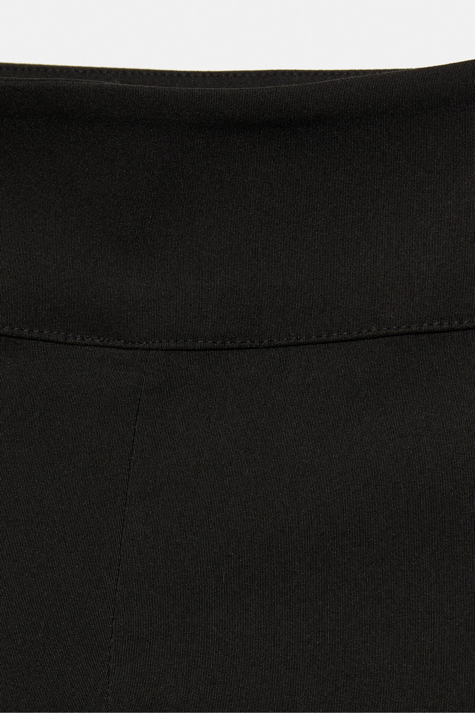 Wide-waist capris — Black