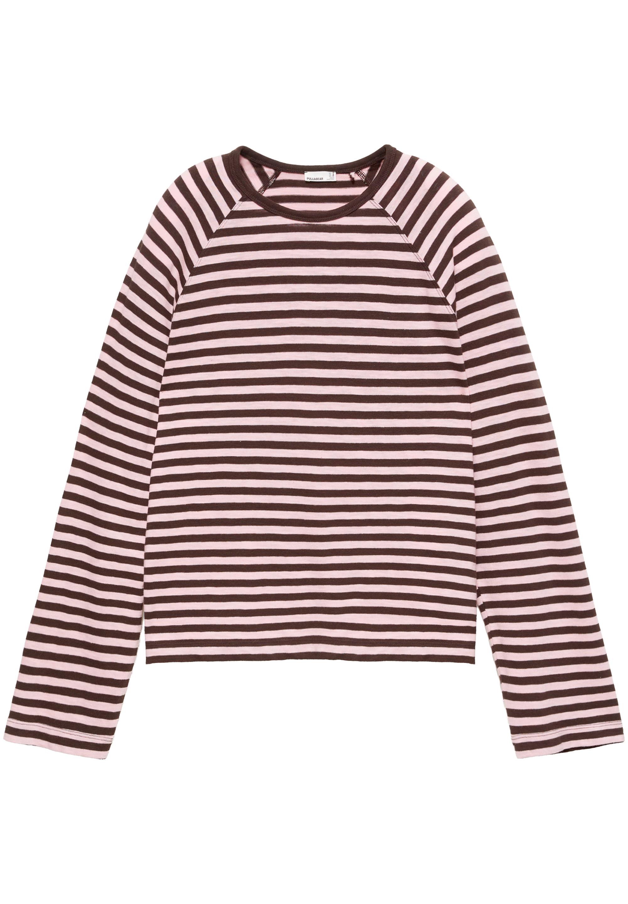 Long sleeve raglan T-shirt — Striped