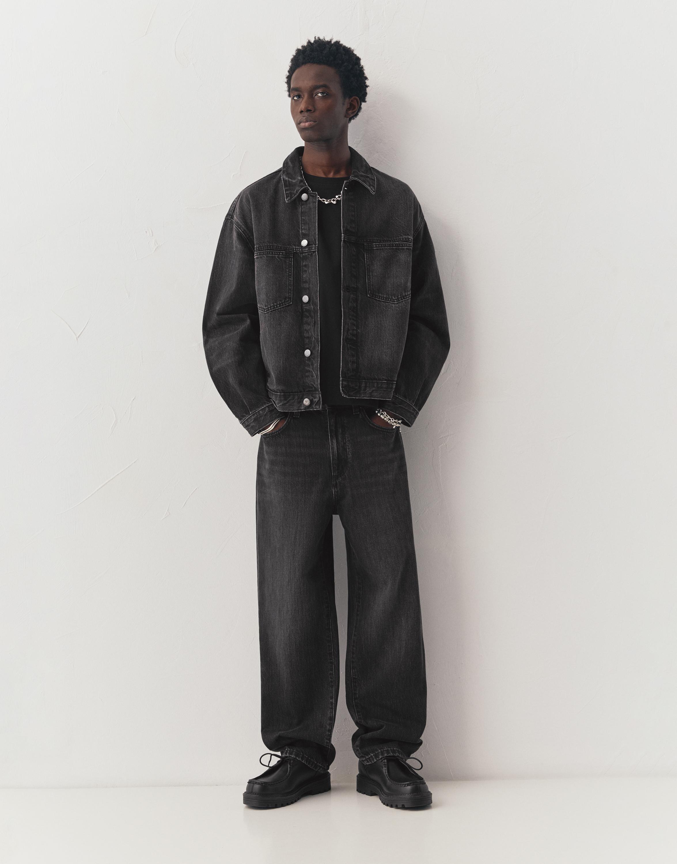 Pull&Bear Baggy jean görsel 4