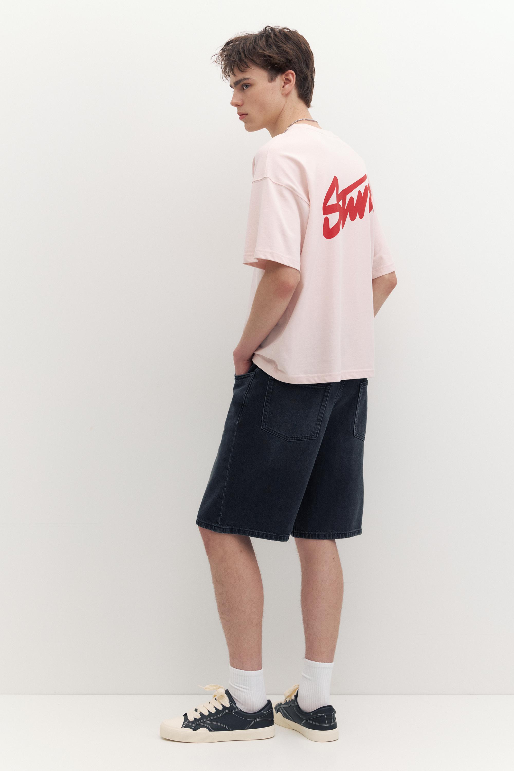 STWD logo boxy T-shirt — Pink