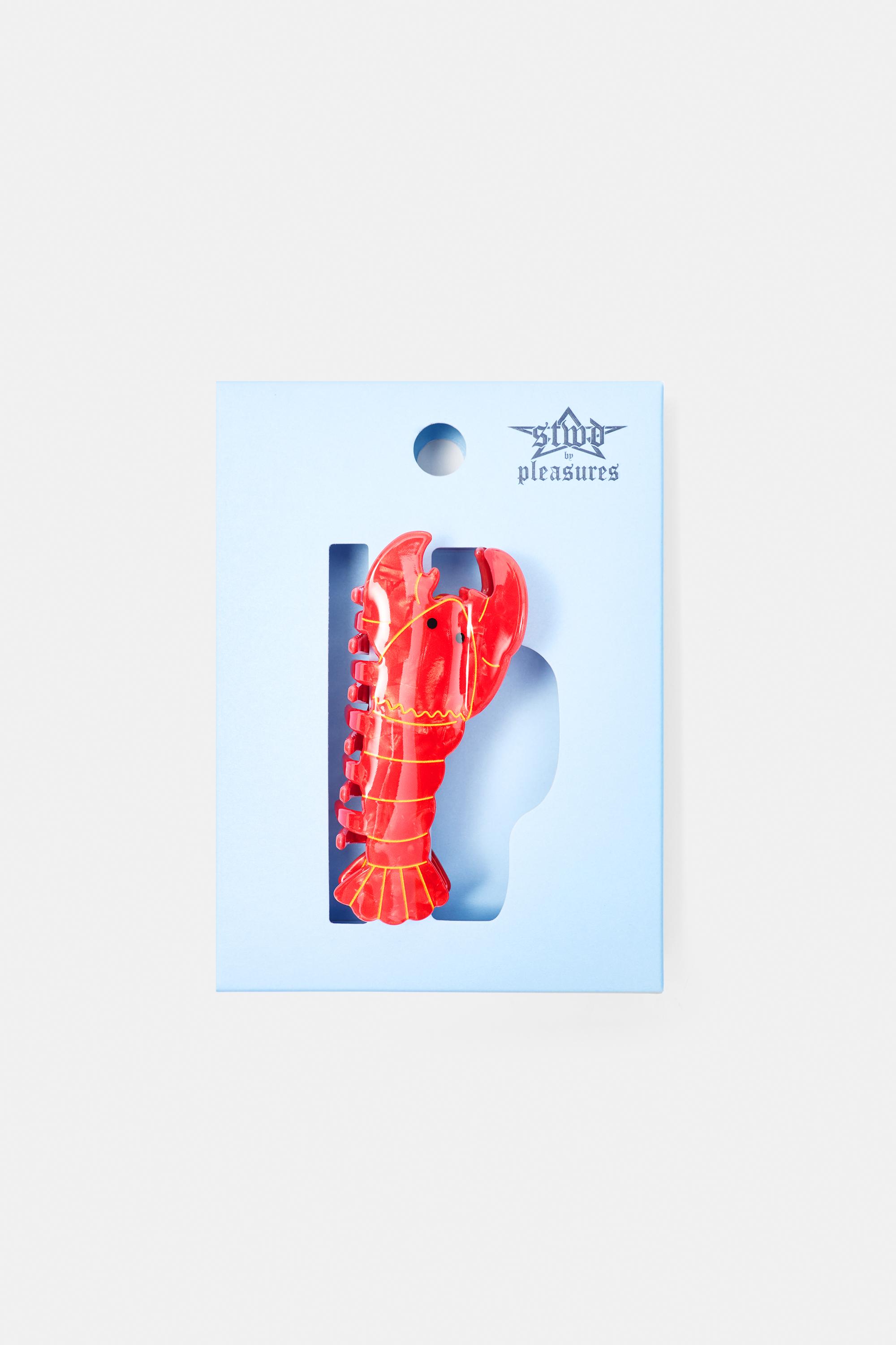 Pleasures x STWD lobster hair clip — Red