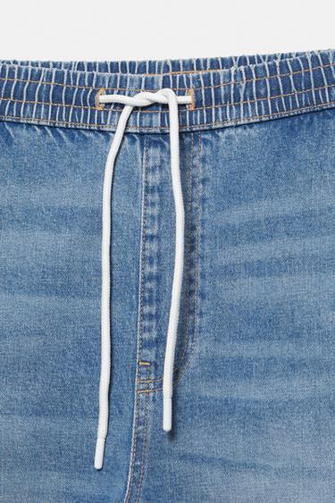 Ripped denim jogger trousers — Pale indigo 8
