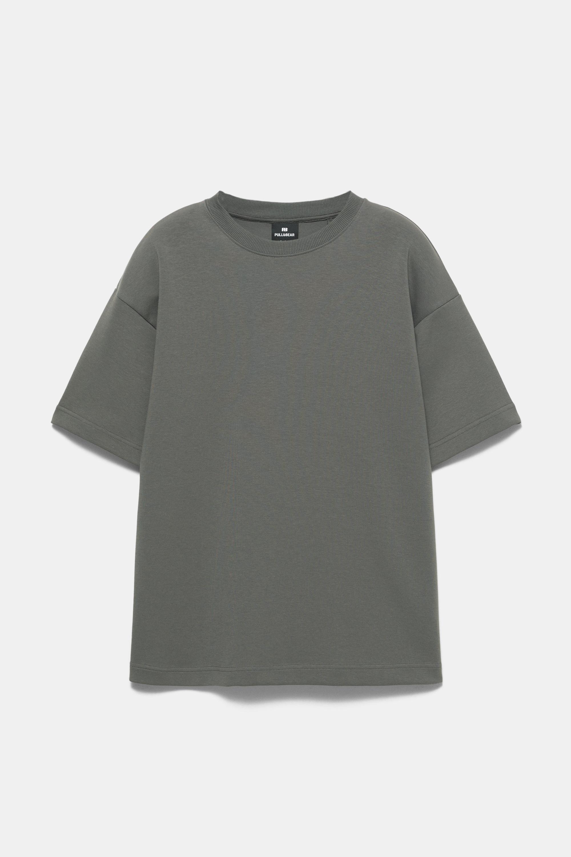 Basic short sleeve sweatshirt — Anthracite grey