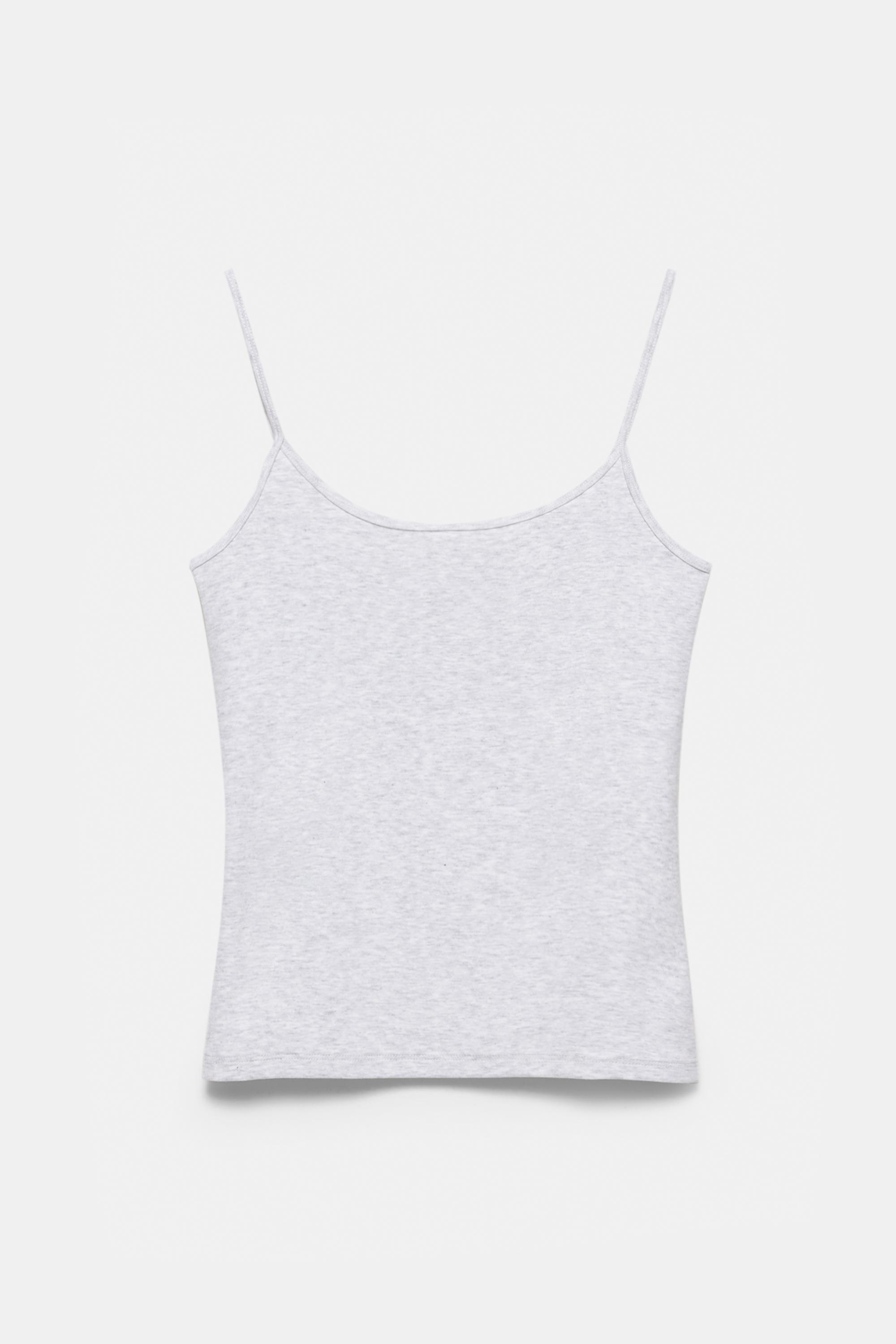 Thin strap top — Grey marl