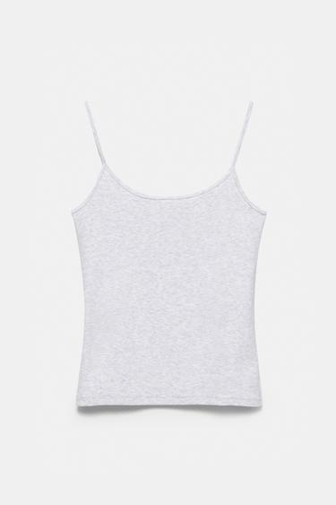 Thin strap top — Grey marl 6