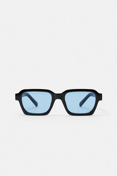 Blue-lens sunglasses — Black 1