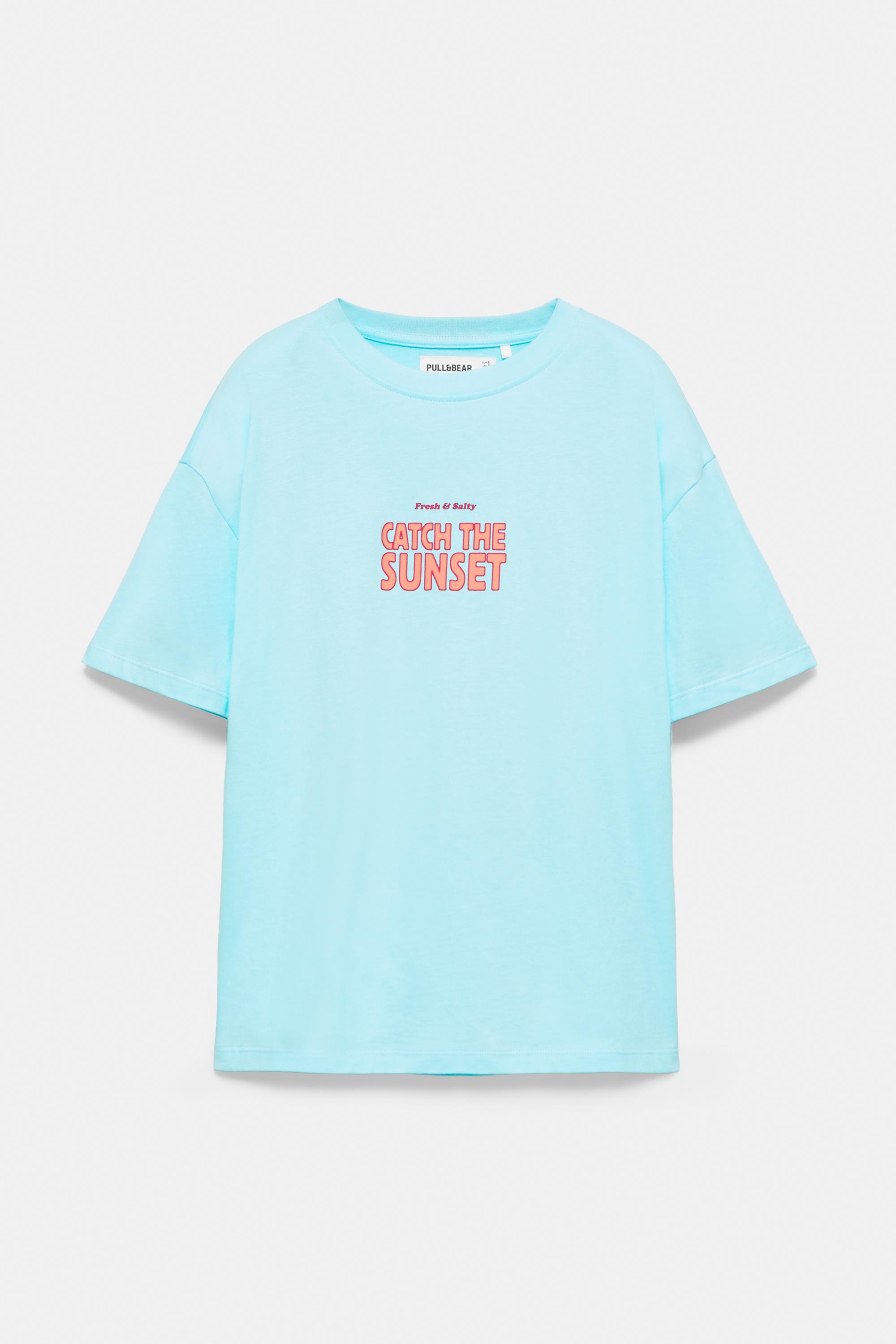 Lobster graphic T-shirt — Turquoise
