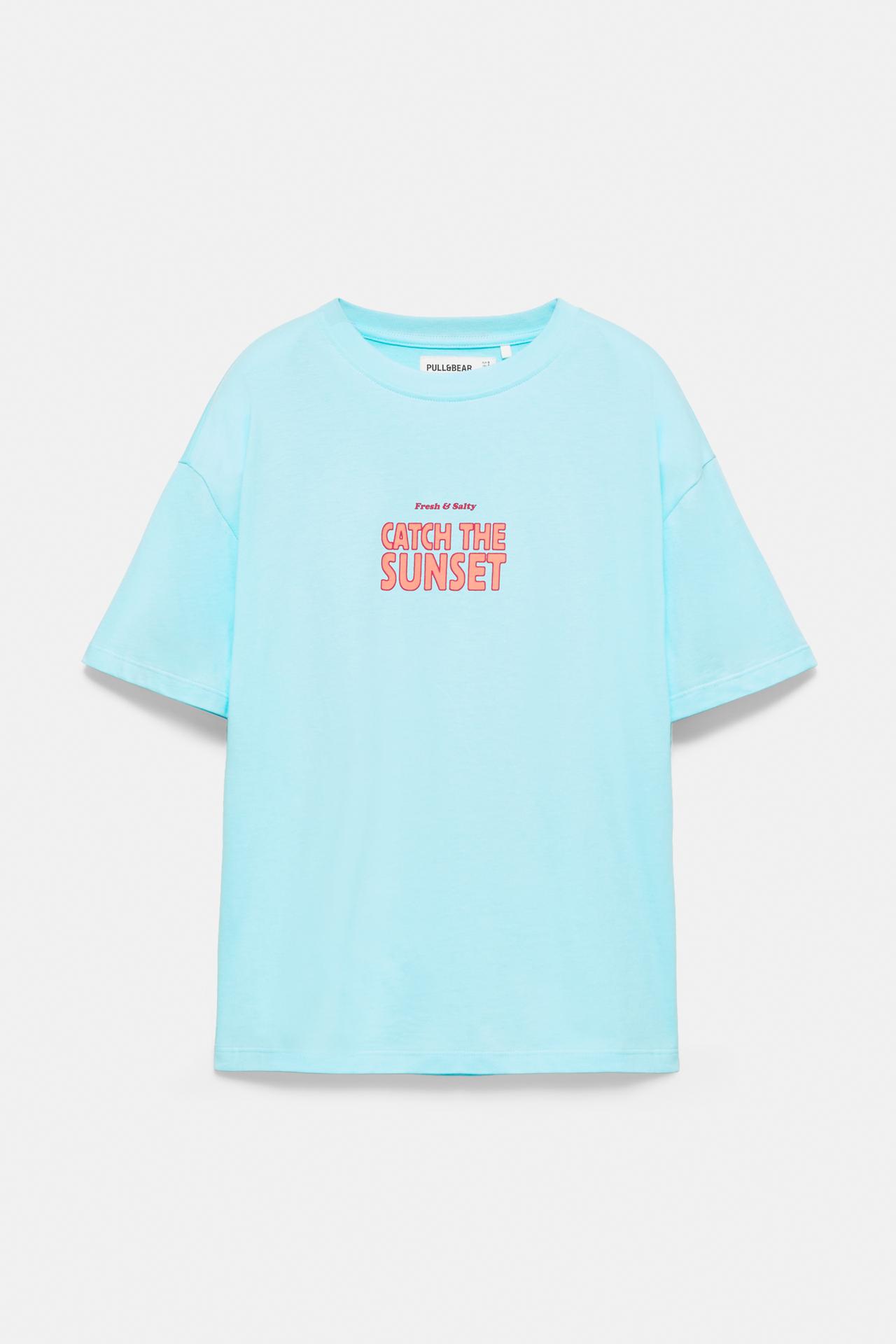 Lobster graphic T-shirt — Turquoise