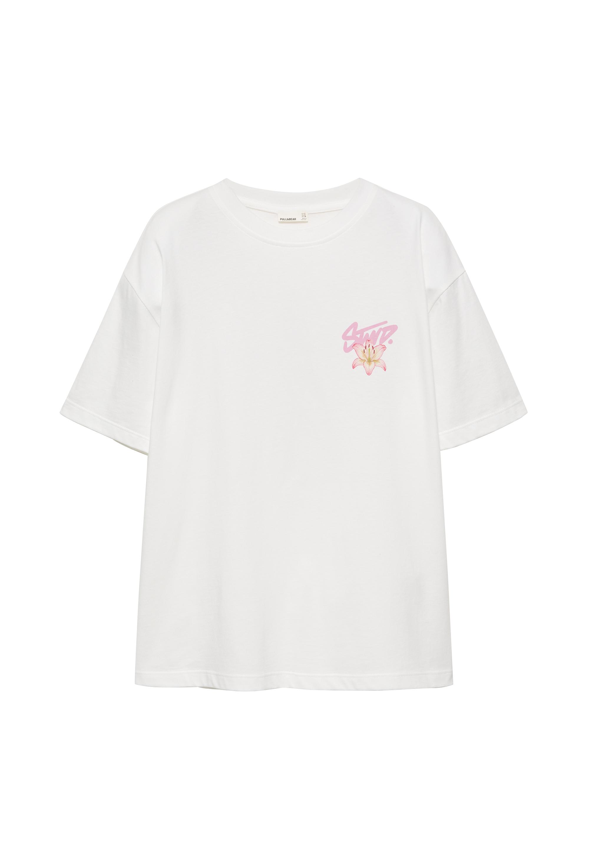 Floral T-shirt — White