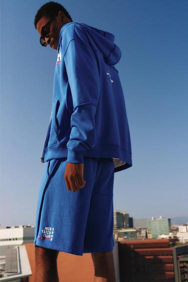 Yacht Club Bermuda sweat shorts — Deep blue 1