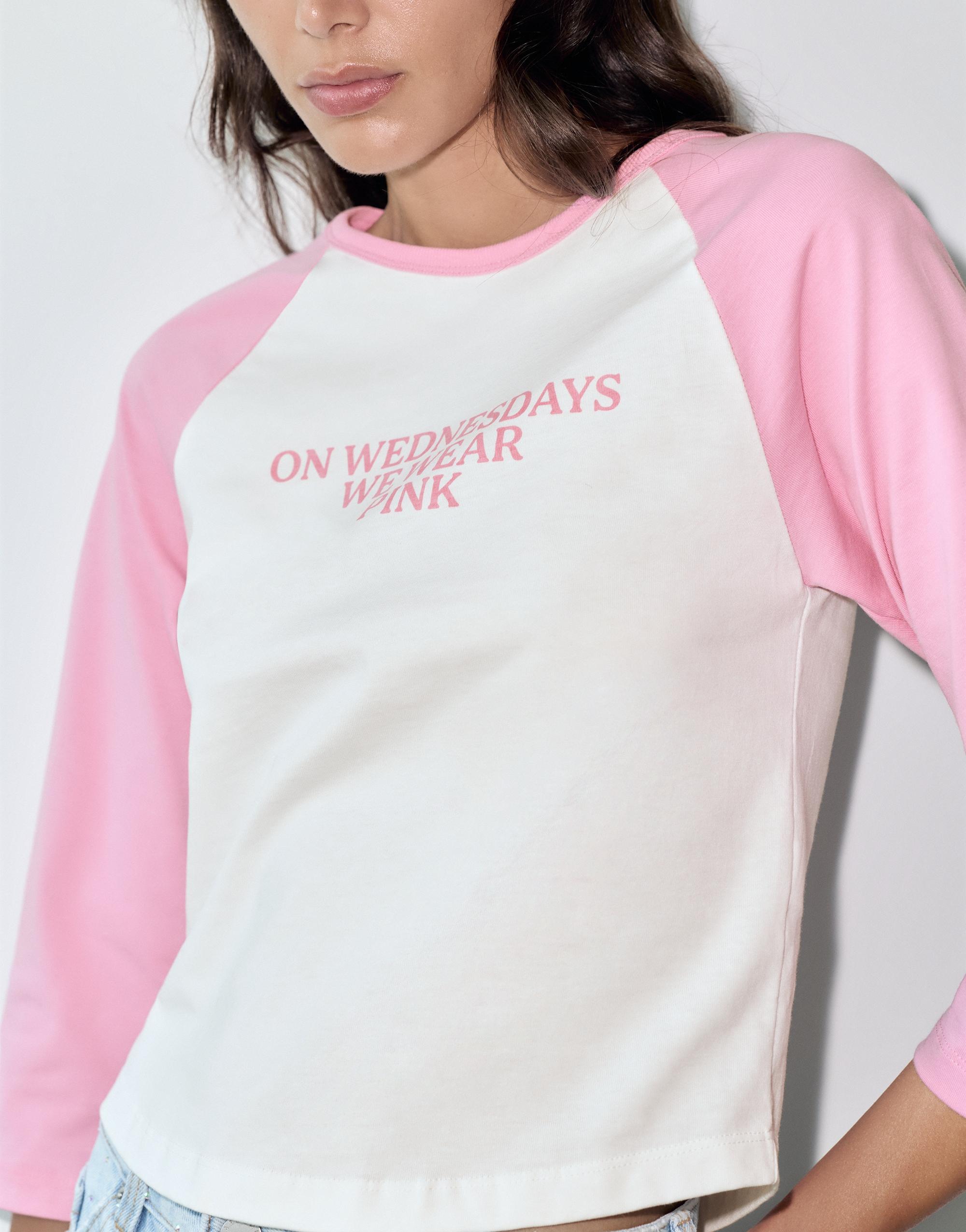 Mean Girls raglan sleeve T-shirt — Ice