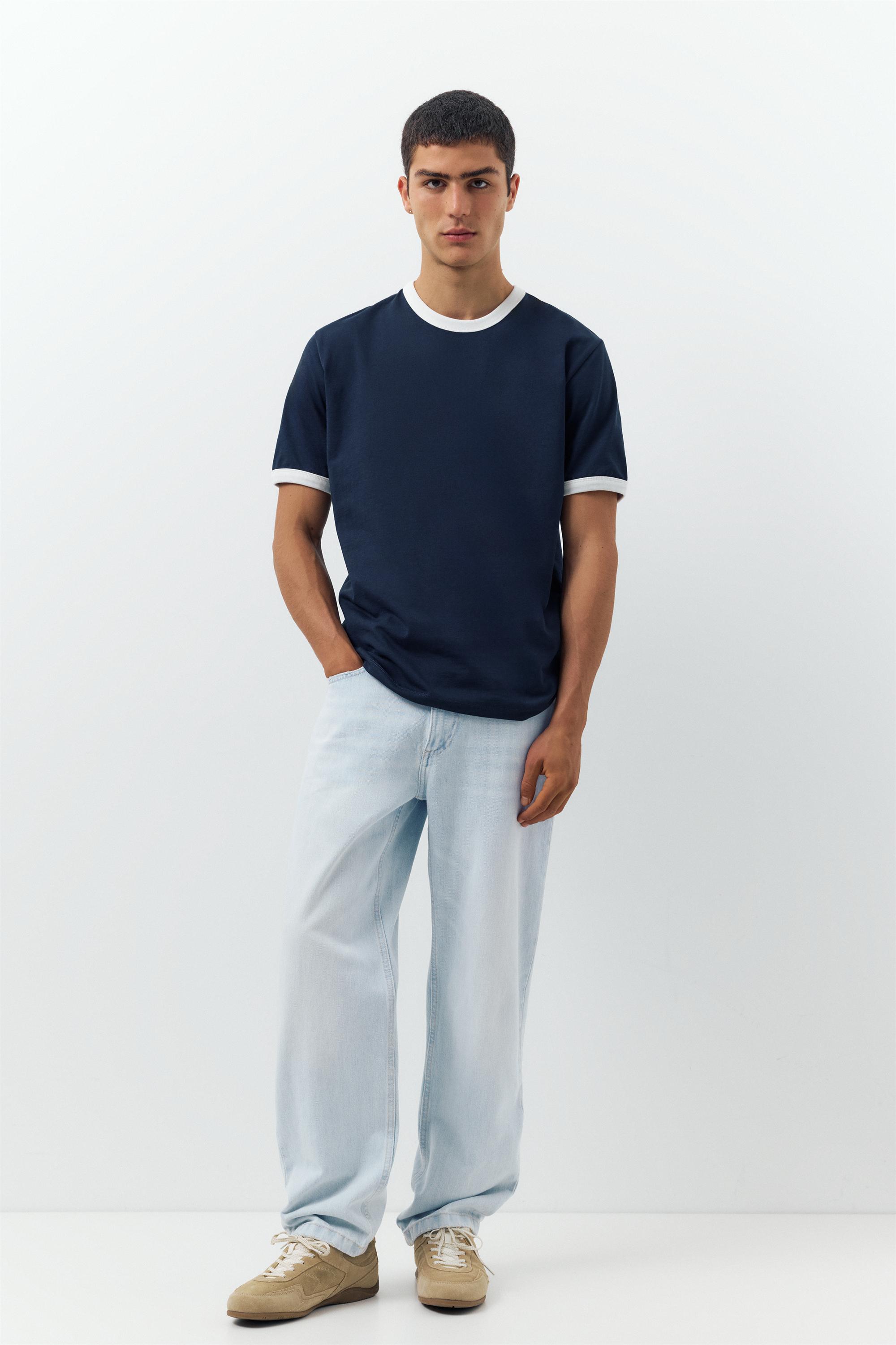 Straight-leg jeans — Pale indigo