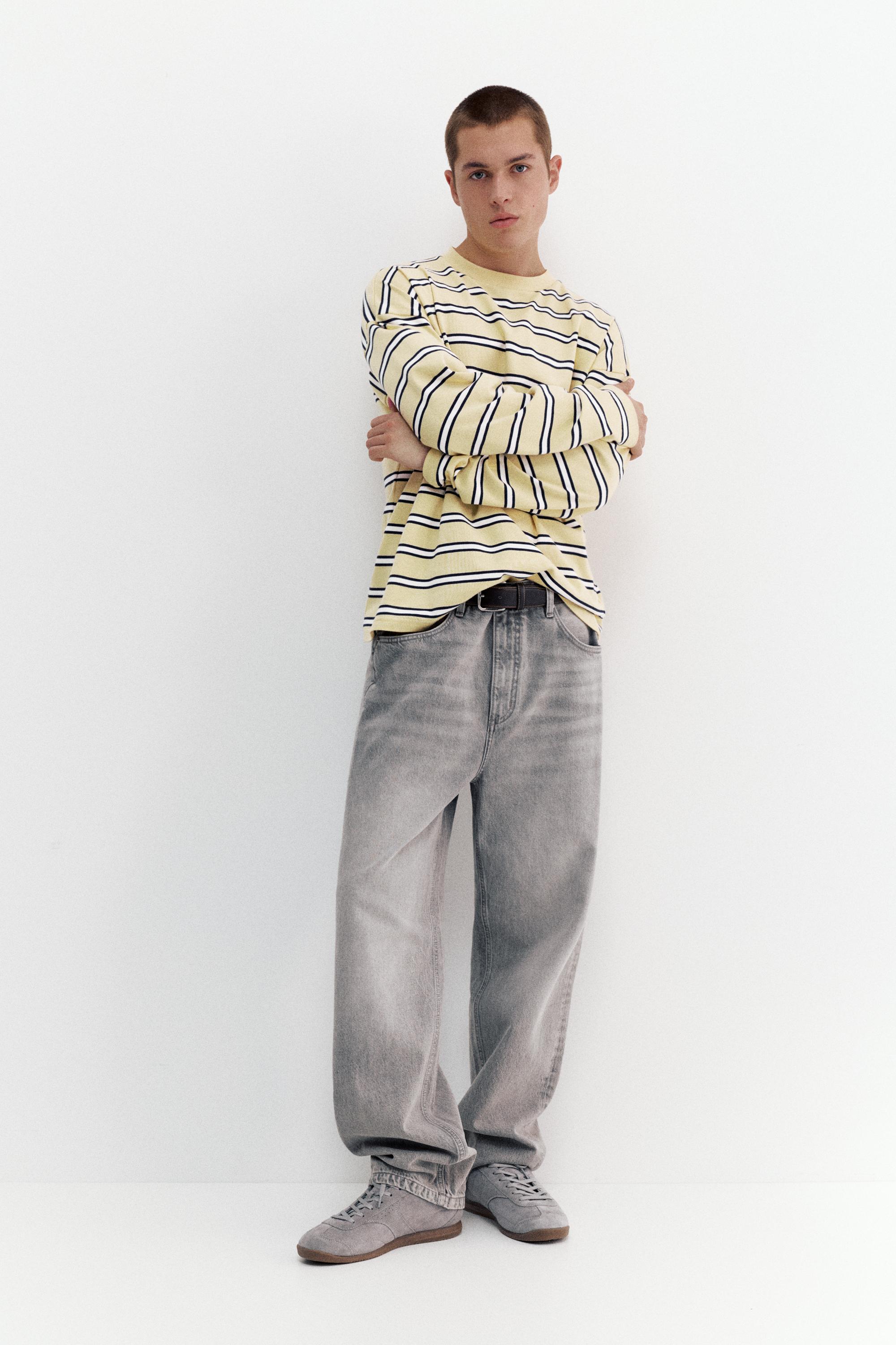 Uzun kollu çizgili t-shirt - Görsel 25