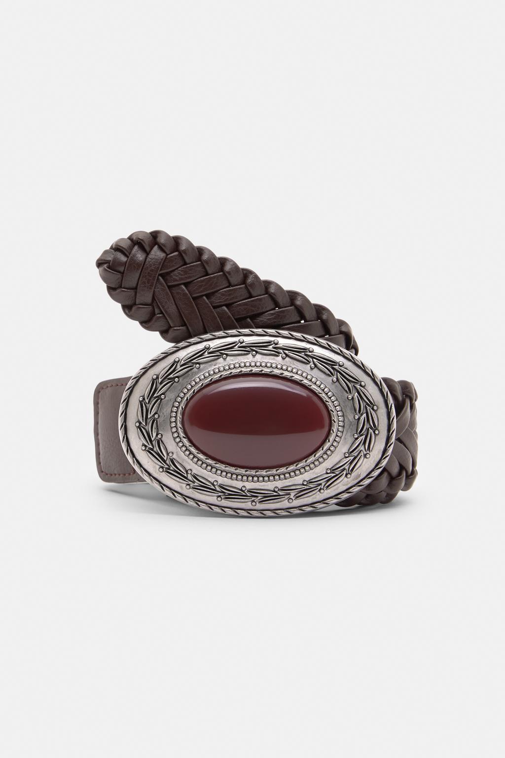 Ceinture tressée pierre pull&bear