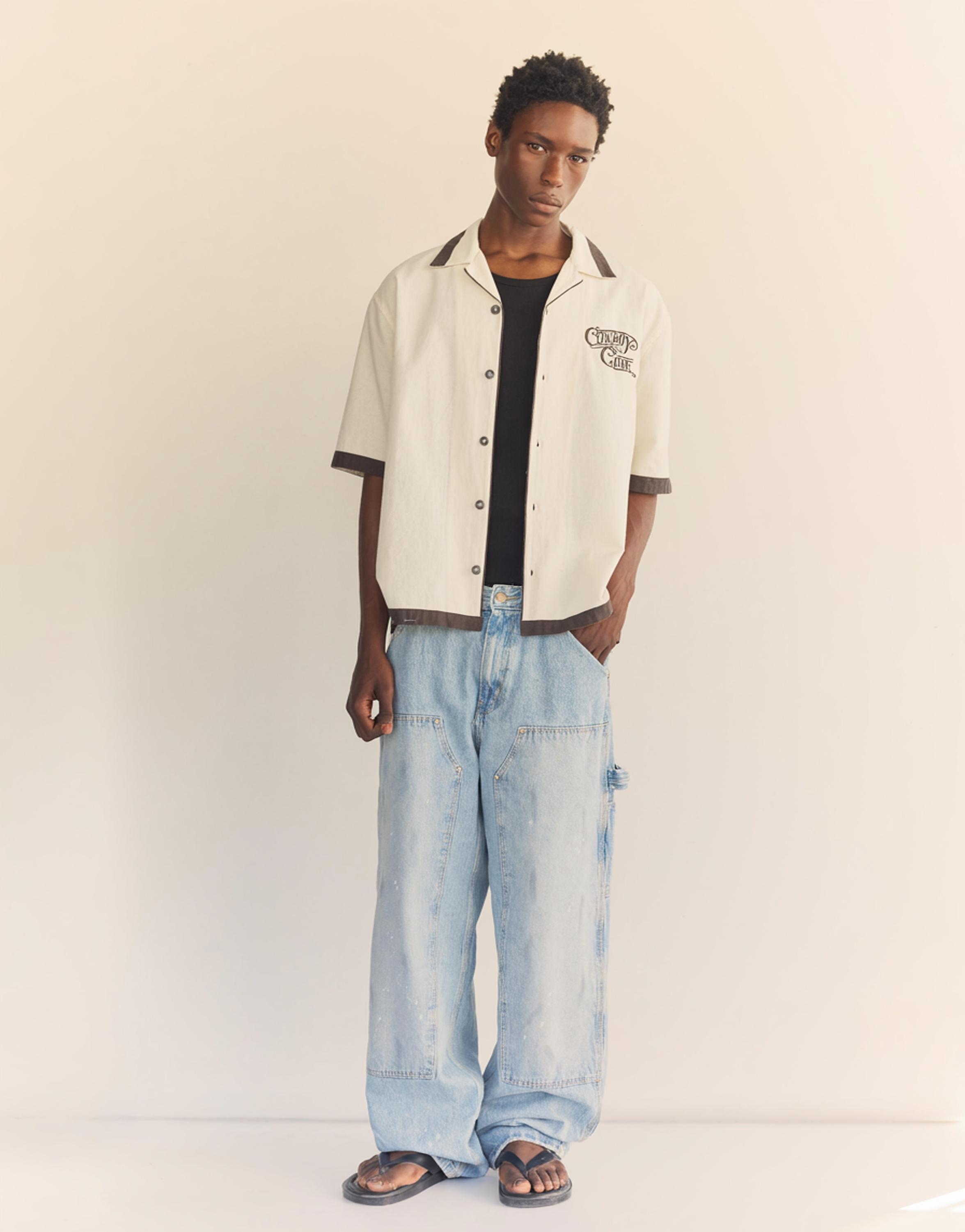 Cowboy Code short sleeve shirt — Off white