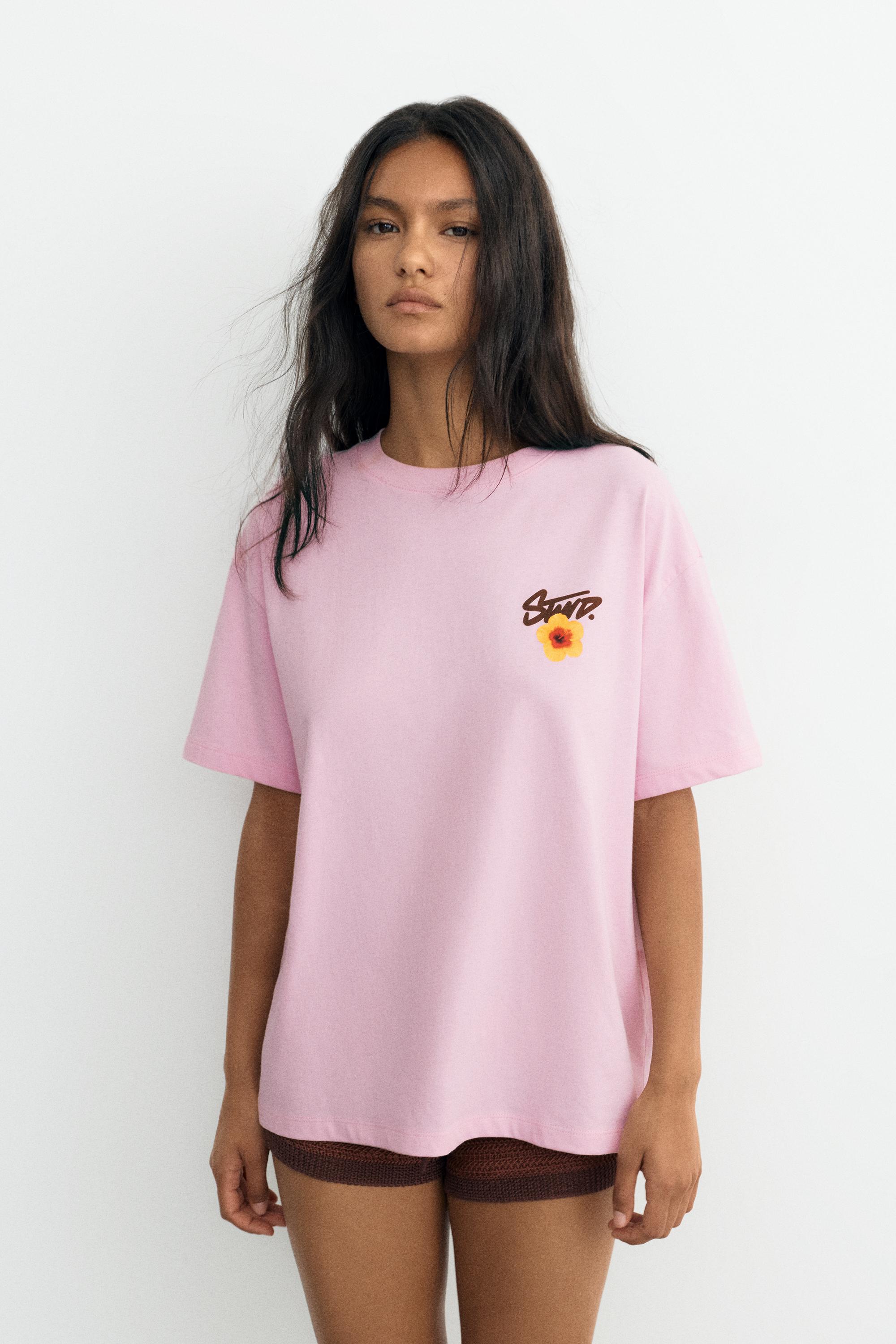 STWD flower T-shirt — Pink