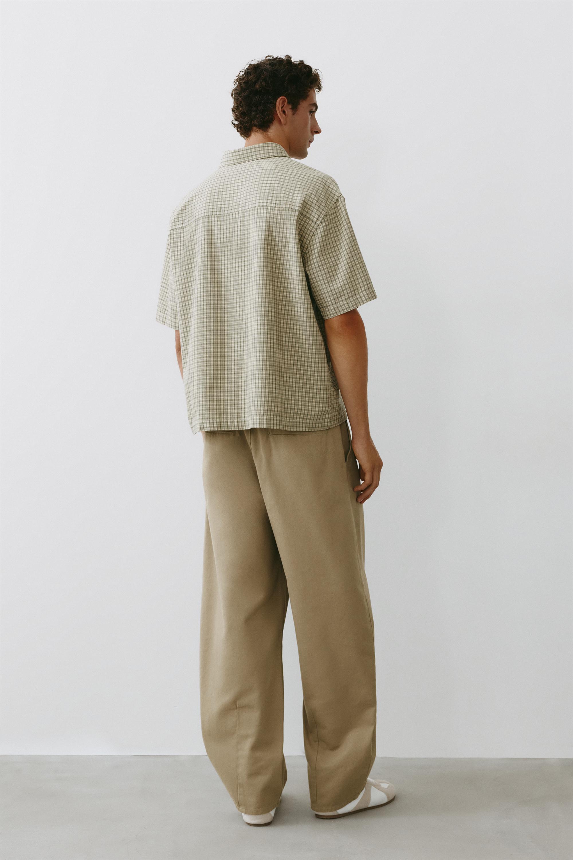 Baggy darted chinos — Beige