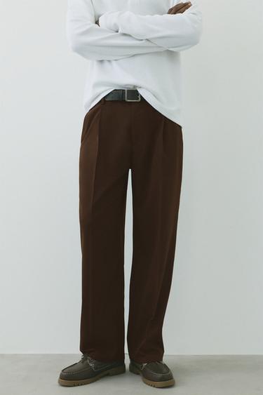 Wide-leg tailored trousers — Chocolate 4
