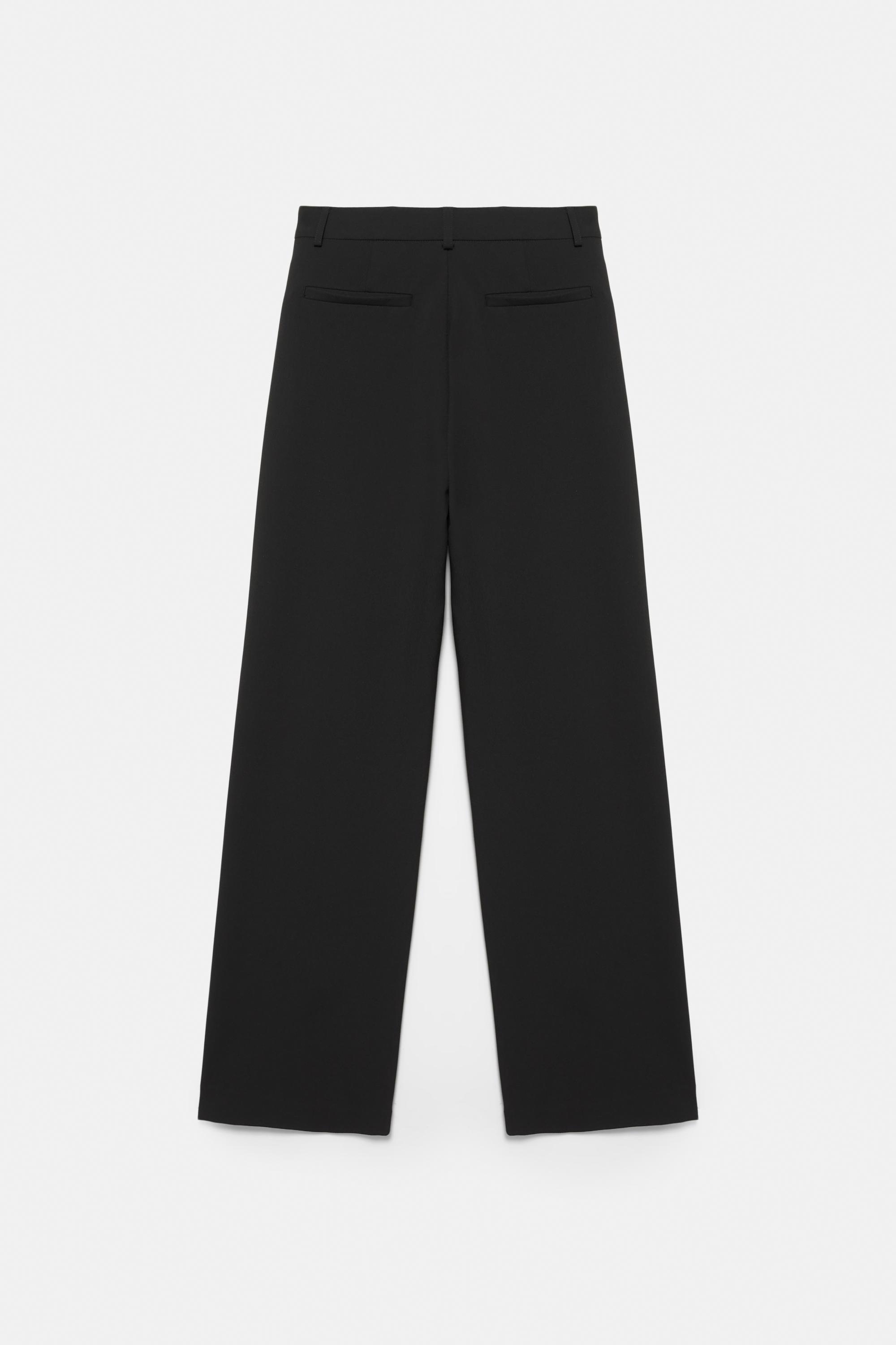 Uzun bol paça kumaş pantolon - Görsel 2