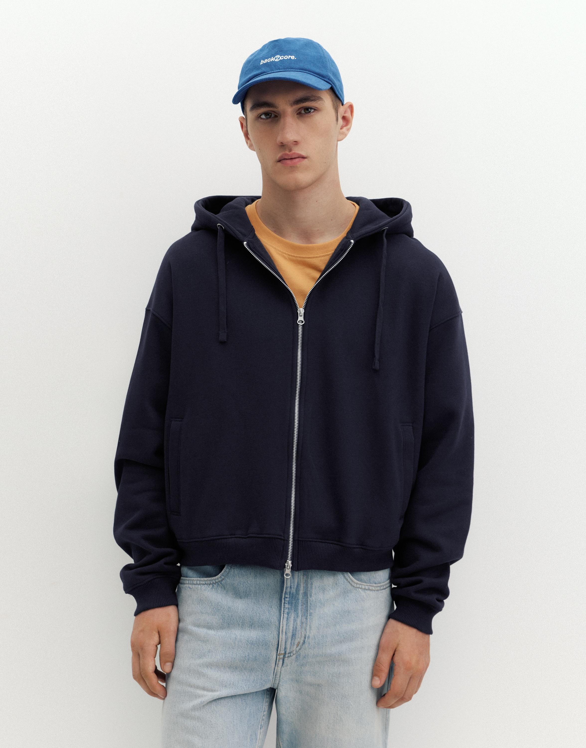 Zip-up hoodie — Navy