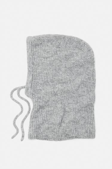 Ribbed knit balaclava — Pale grey 5