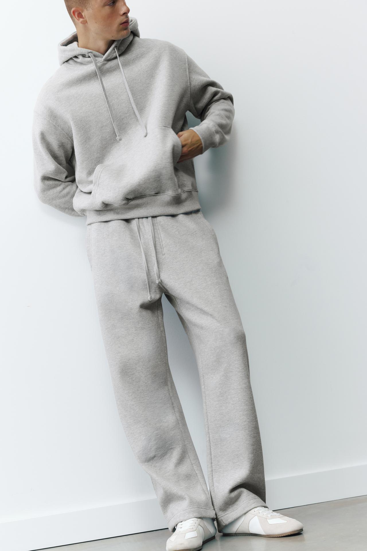 Joggers and sweatshirt pack — Grey marl