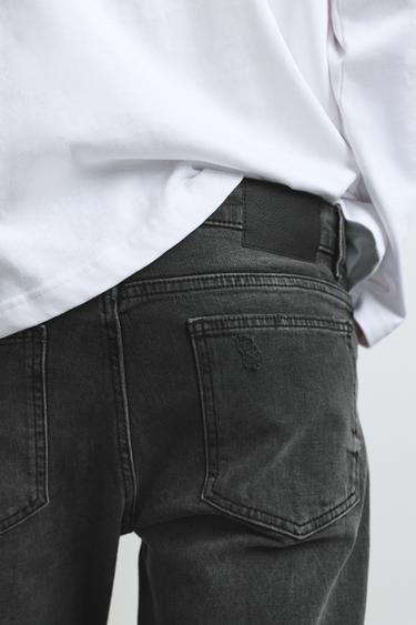 Ripped skinny jeans — Faded black 5