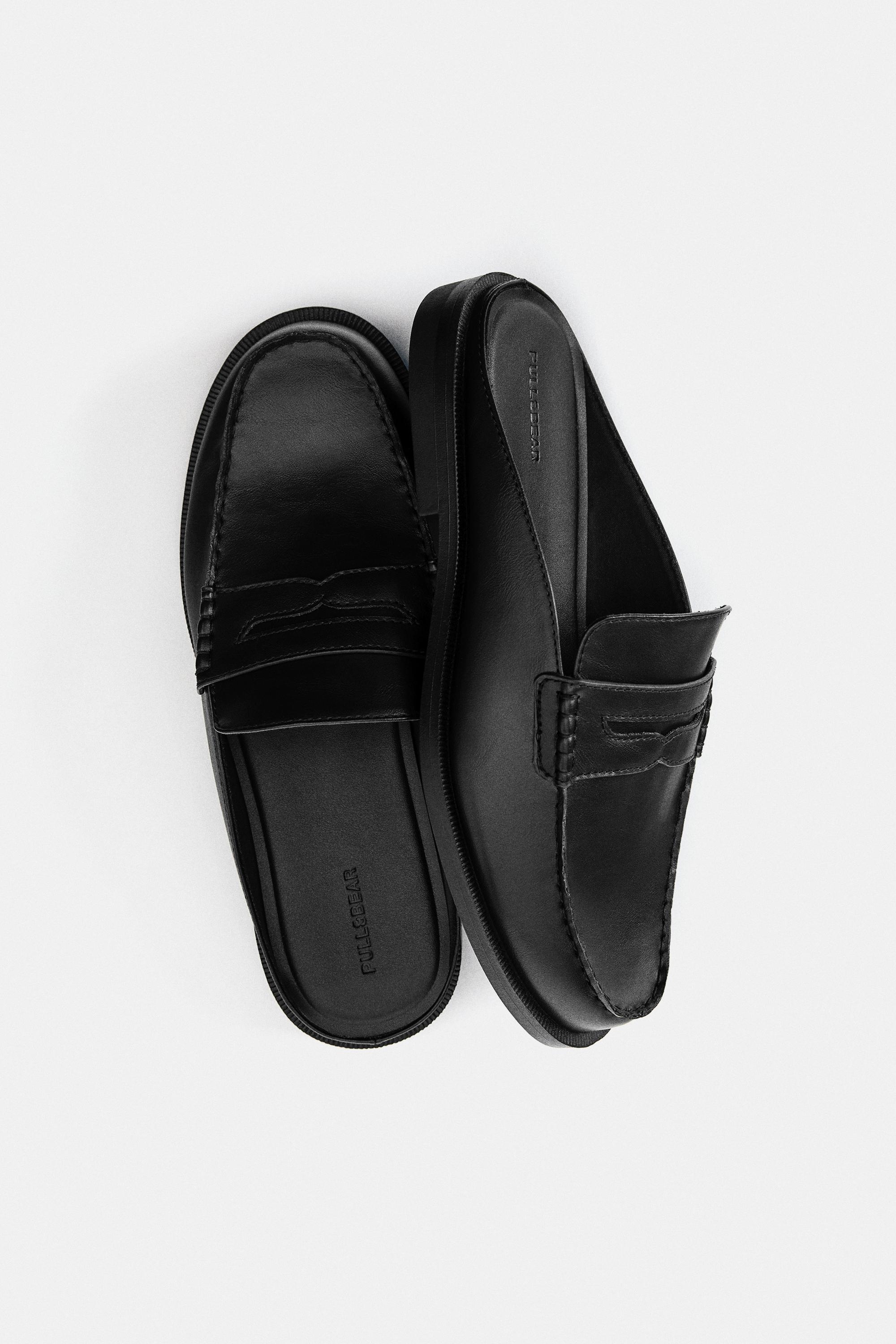 Slingback loafers — Black