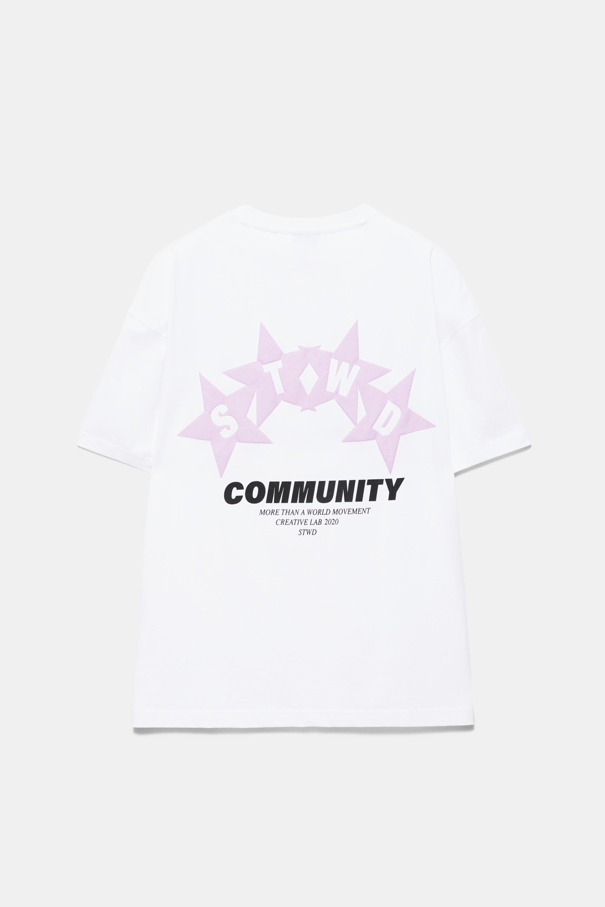 Beyaz STWD t-shirt - Görsel 4