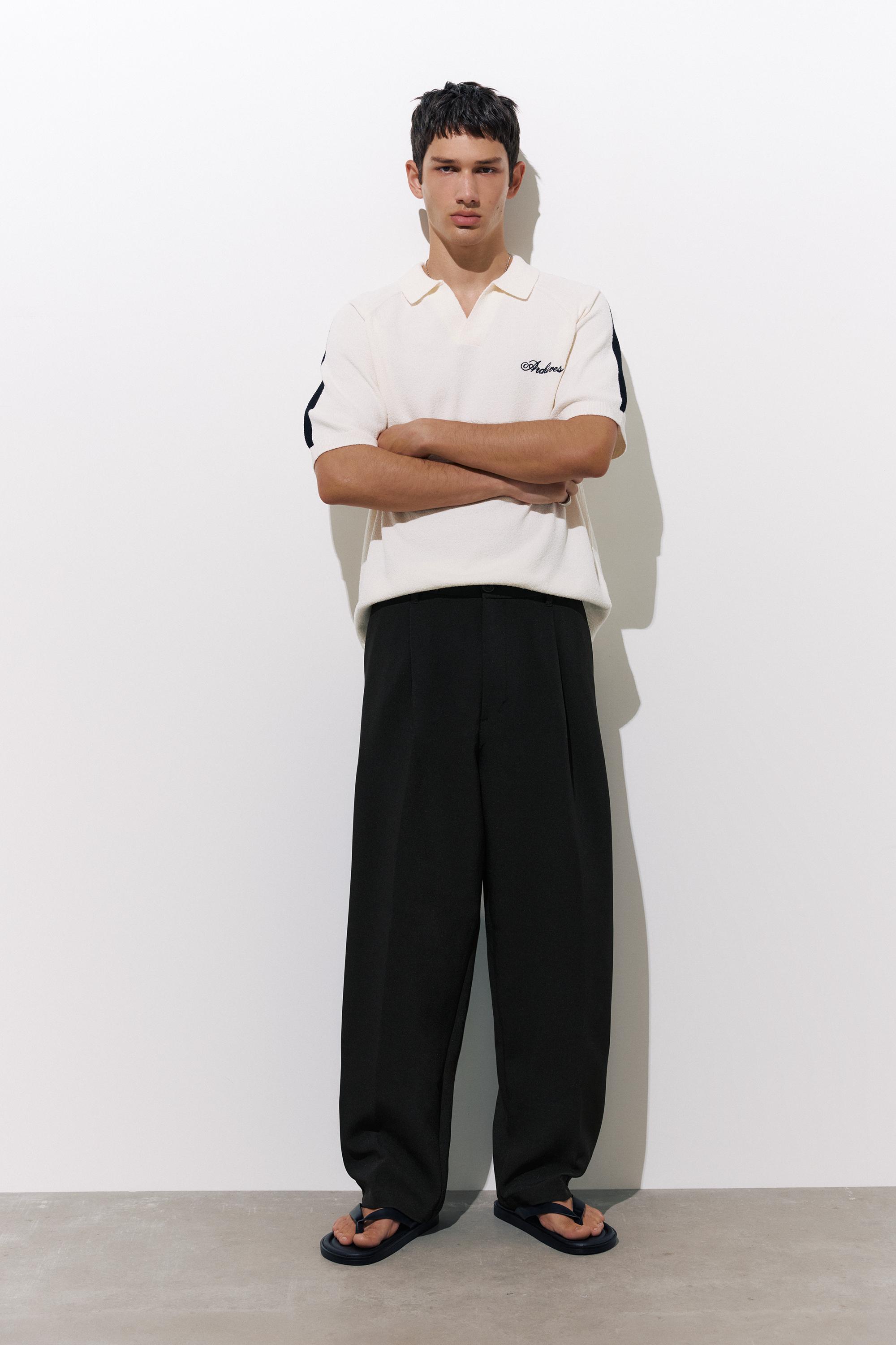 Pantaloni Tailored Con Pinces