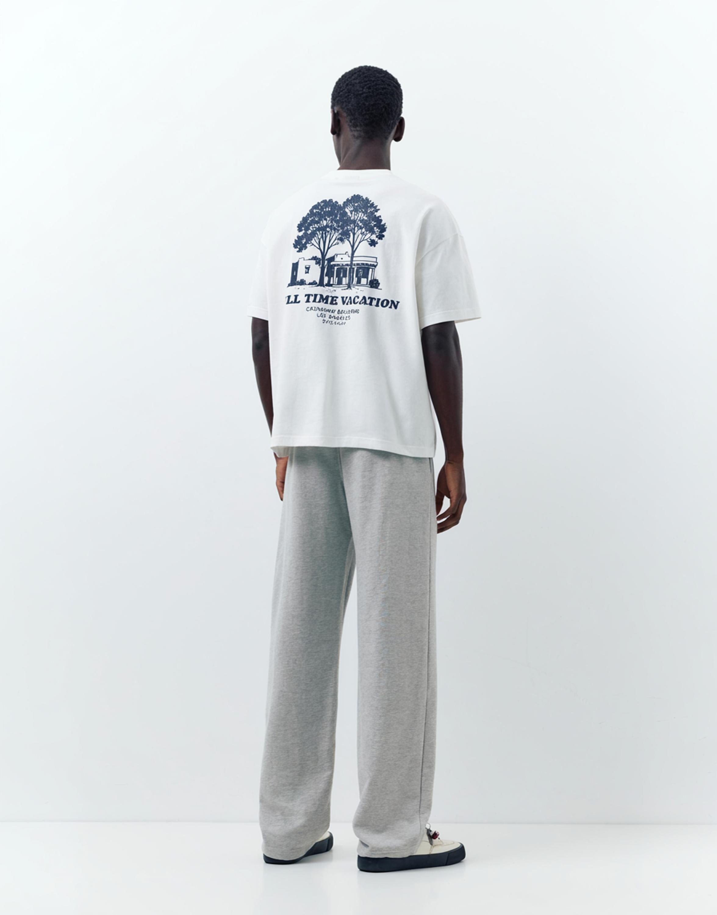 Varsity jogger trousers — Grey marl
