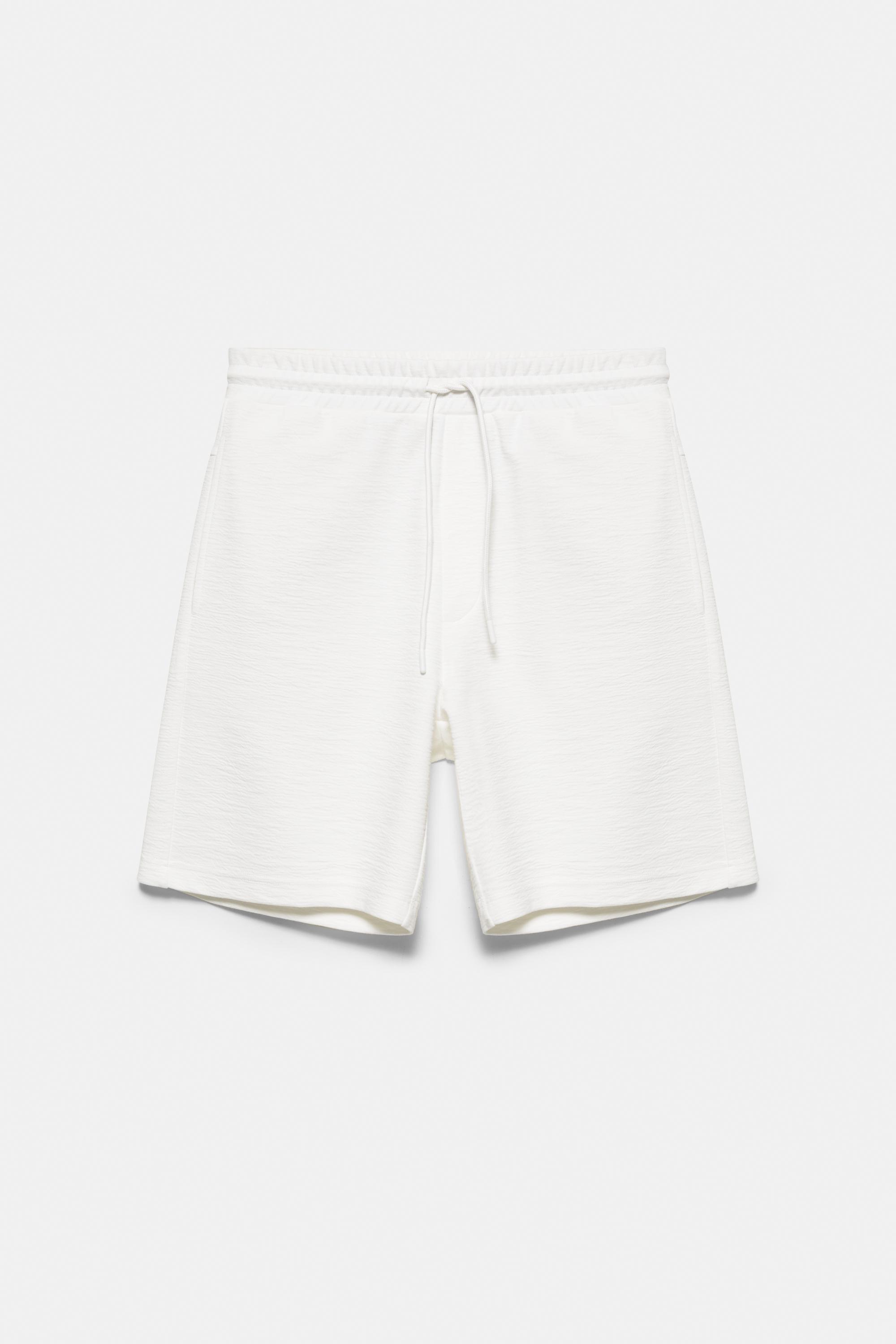 Relaxed fit Bermuda shorts — Off white