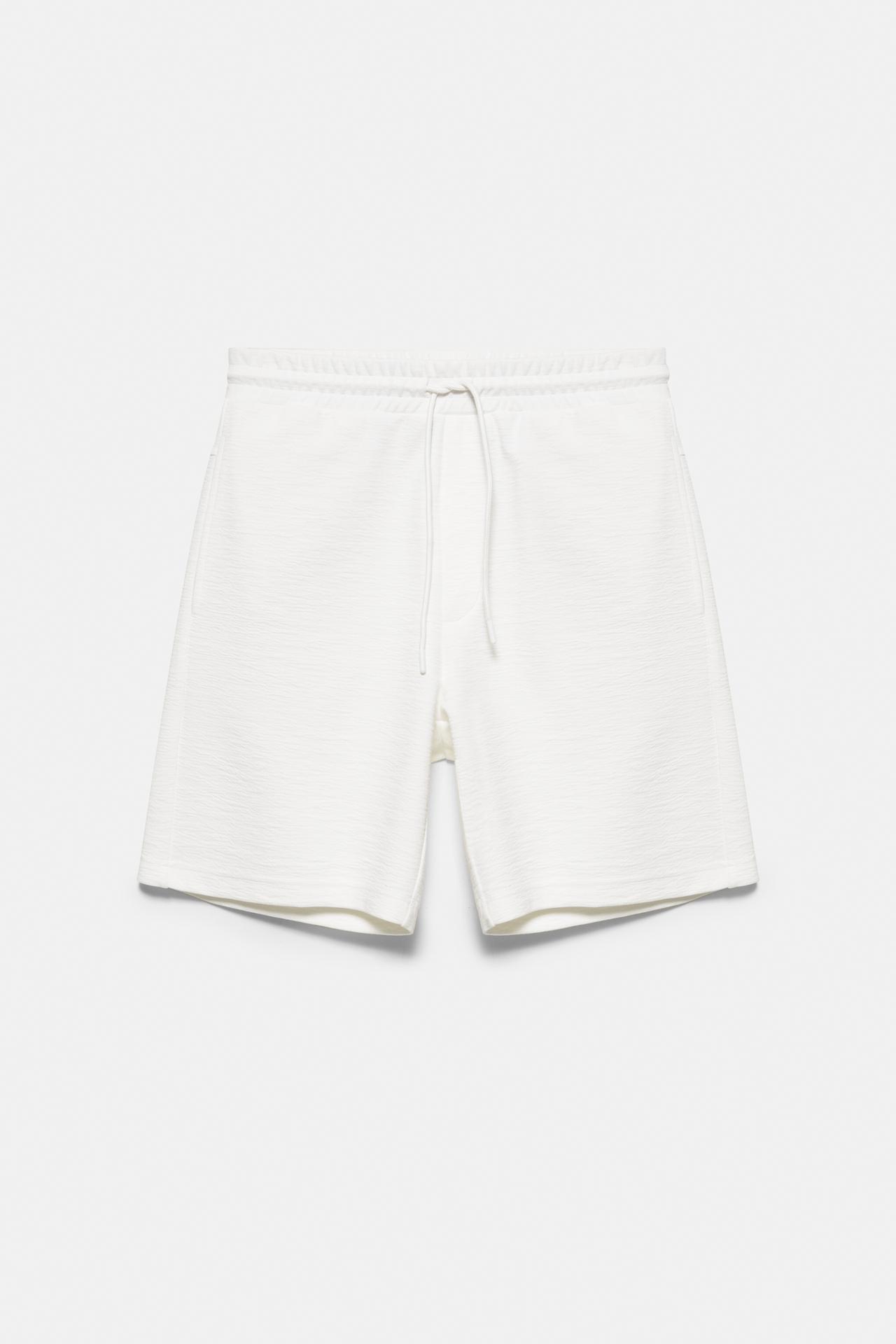 Relaxed fit Bermuda shorts — Off white