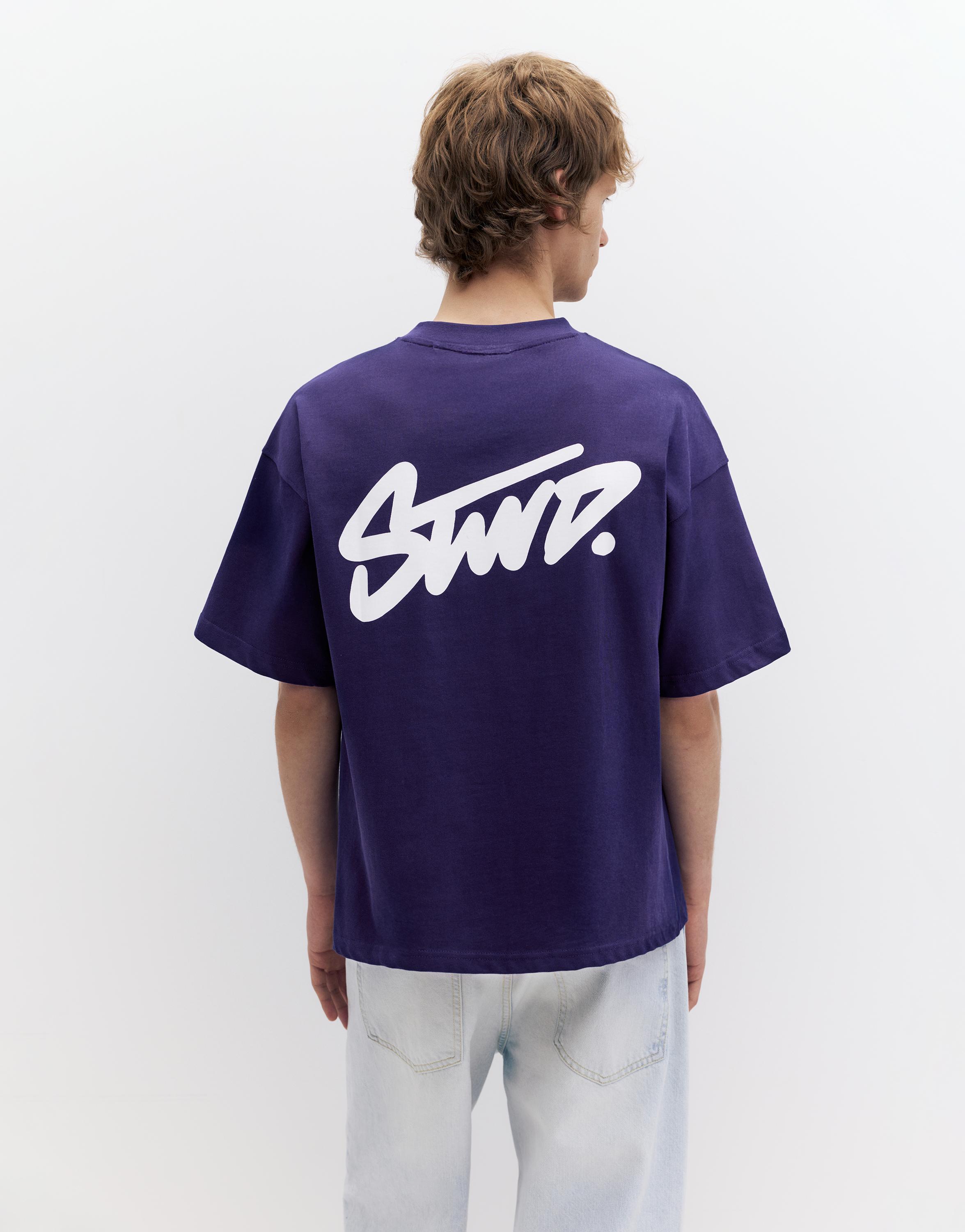 STWD logolu boxy tişört - Görsel 12