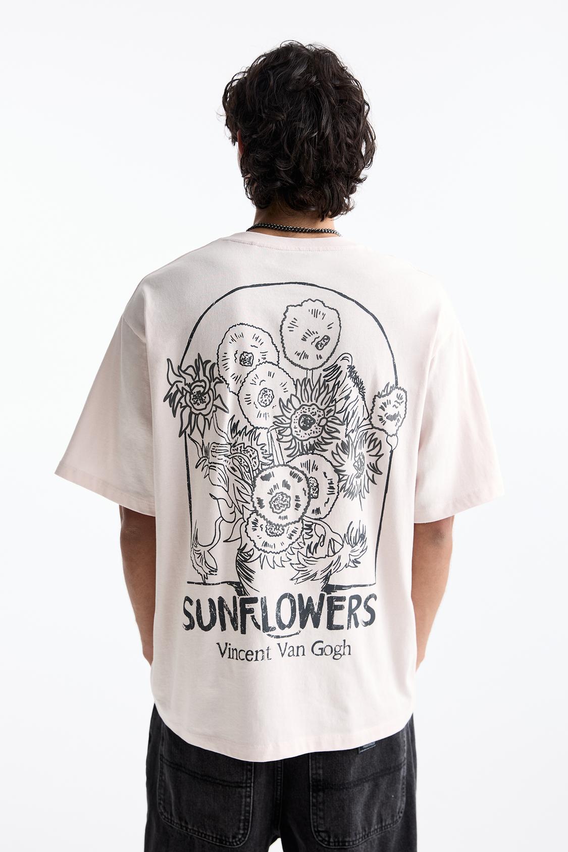 Maglietta Pull And Bear Pull And Bear Maglietta Van Gogh Pull Bear