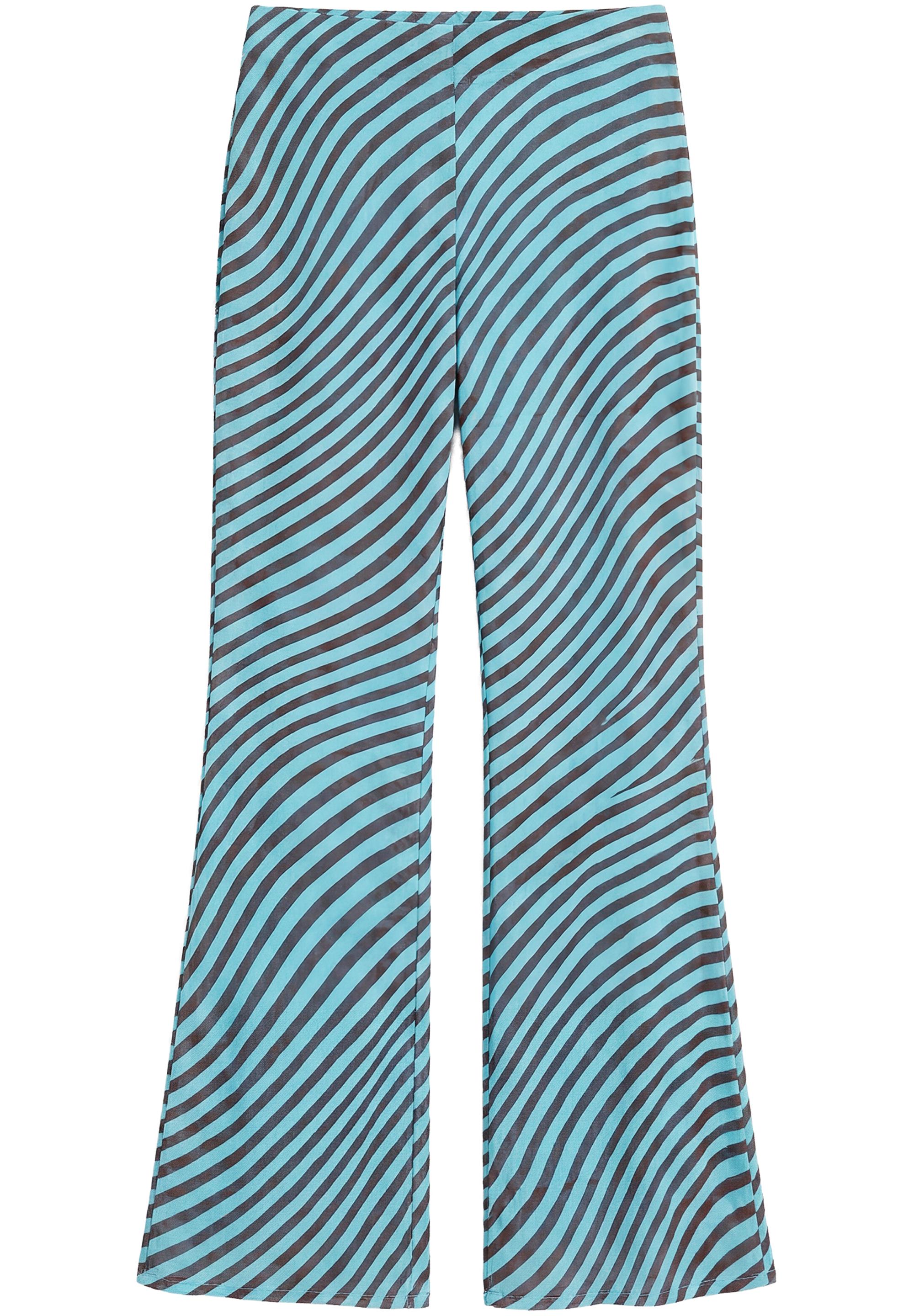 Wavy flowing trousers — Brown/Blue