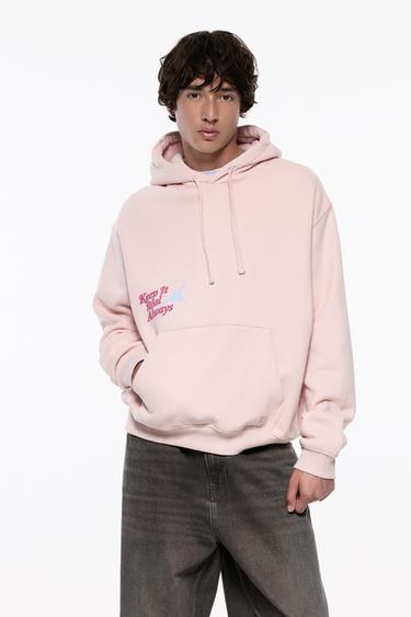 Graphic sweatshirt with hood — Pink 2