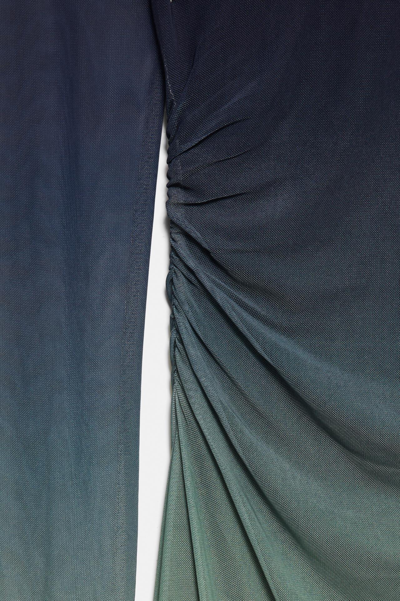 Draped ombre midi dress — Print 2