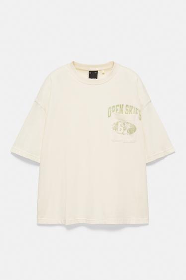 Relaxed fit graphic pocket T-shirt — Off white 5
