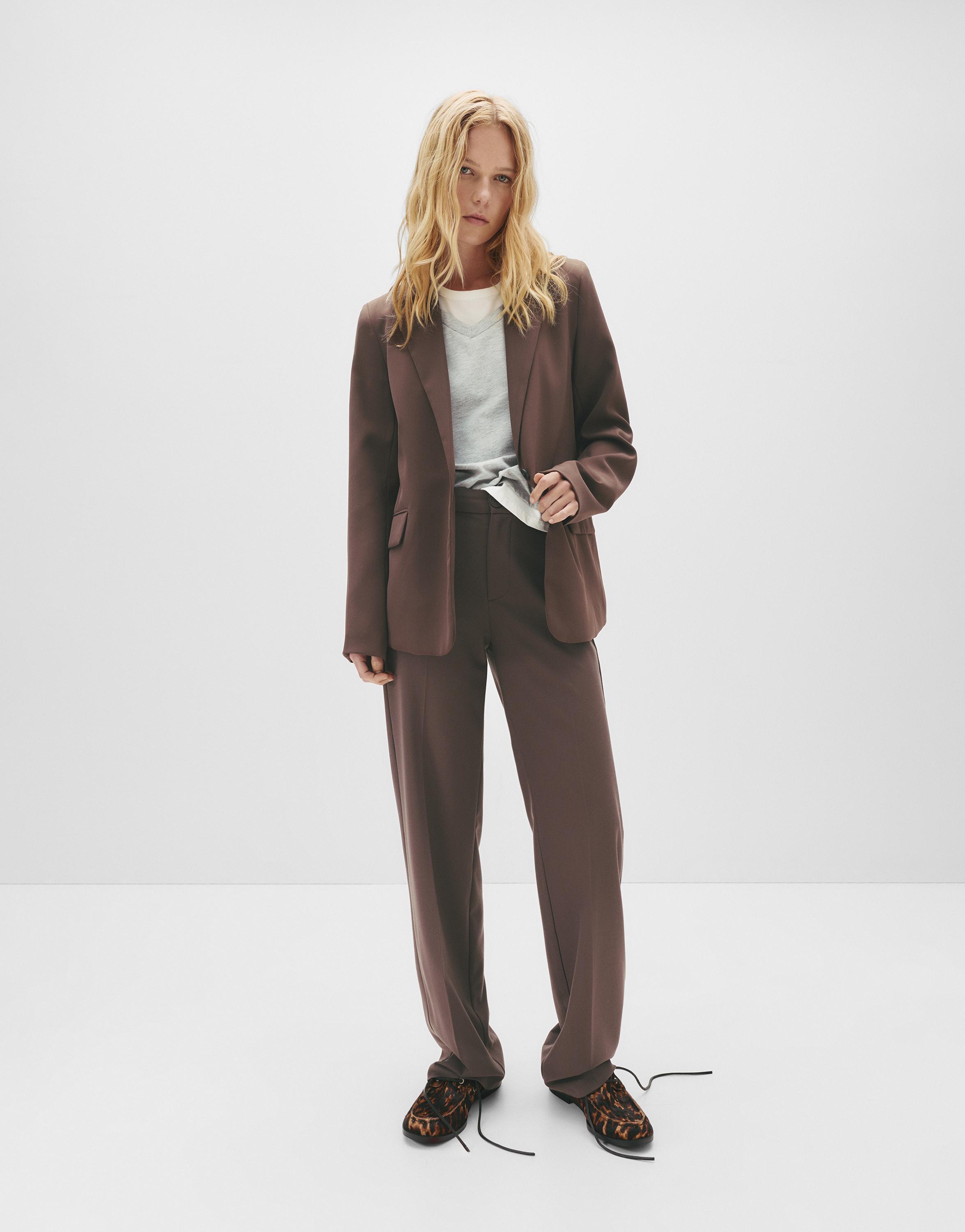 Basic blazer — Brown