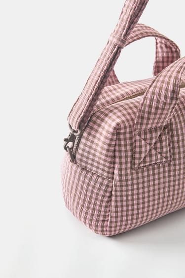 Gingham lunch bag — Pink 3