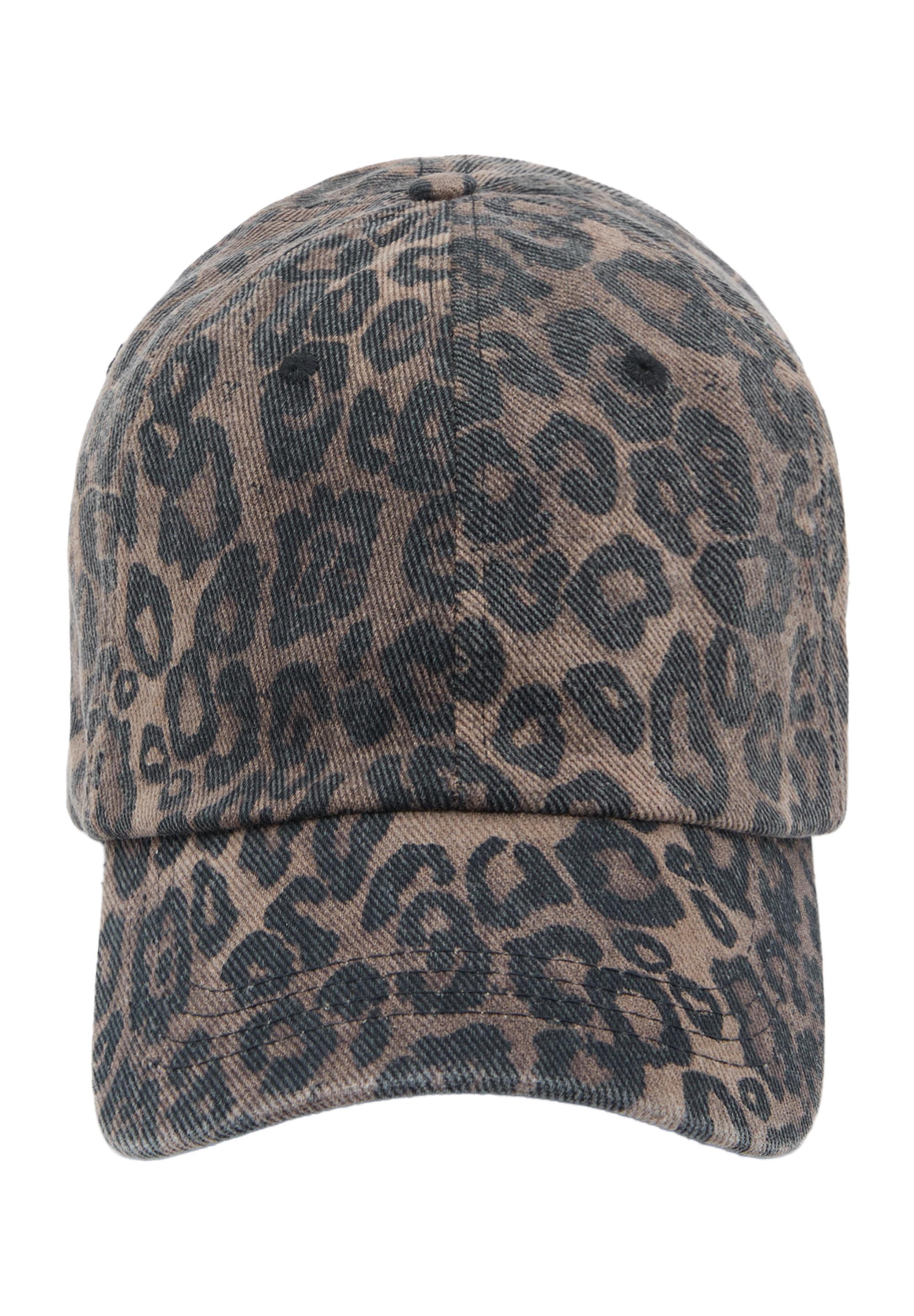 Leopar desenli şapka - Görsel 6