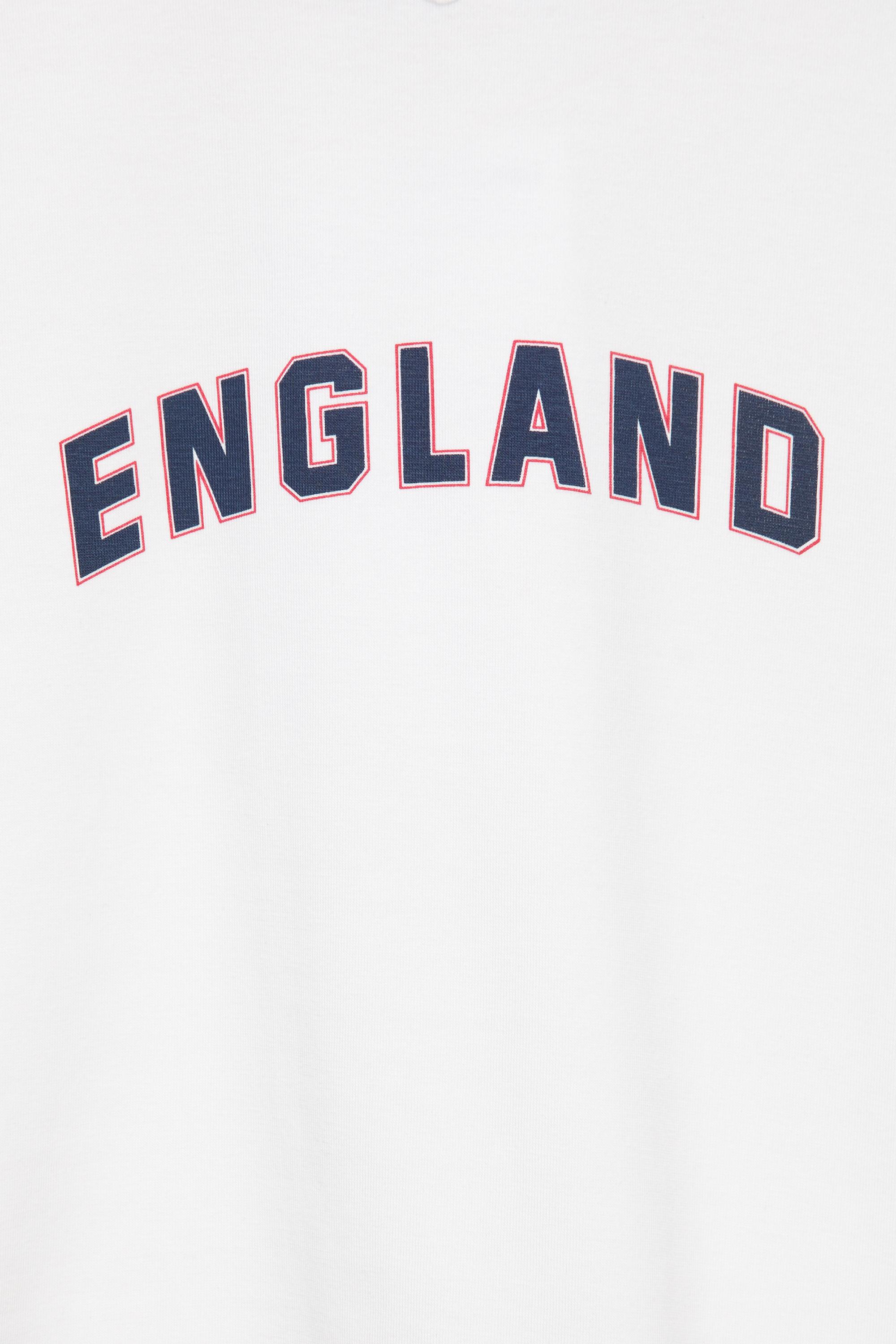 Slim fit England grafik tişört