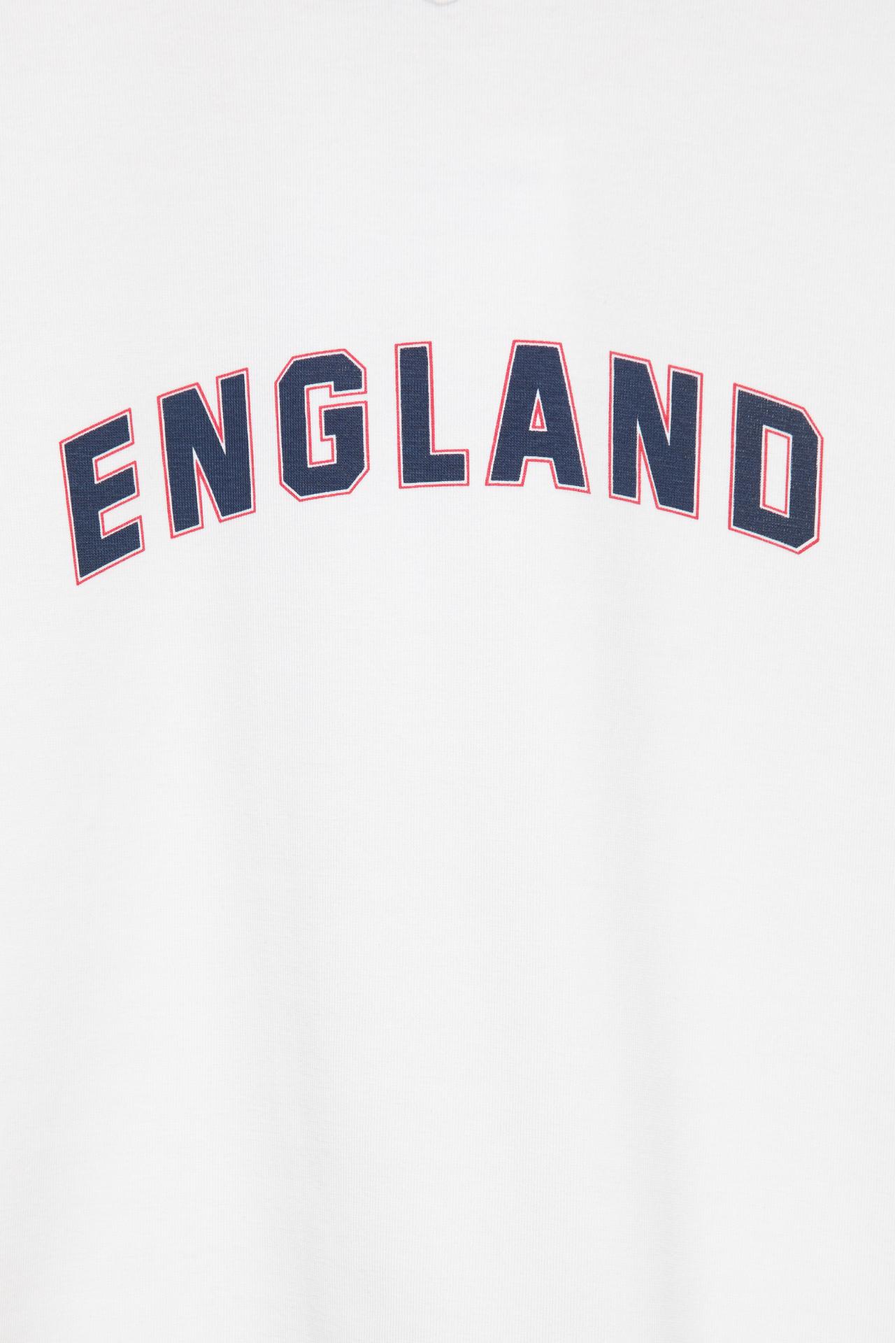 Slim fit England graphic T-shirt — White